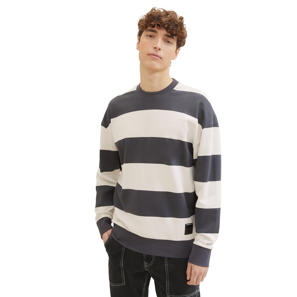 TOM TAILOR Denim Sweatshirt, mit Colorblocking