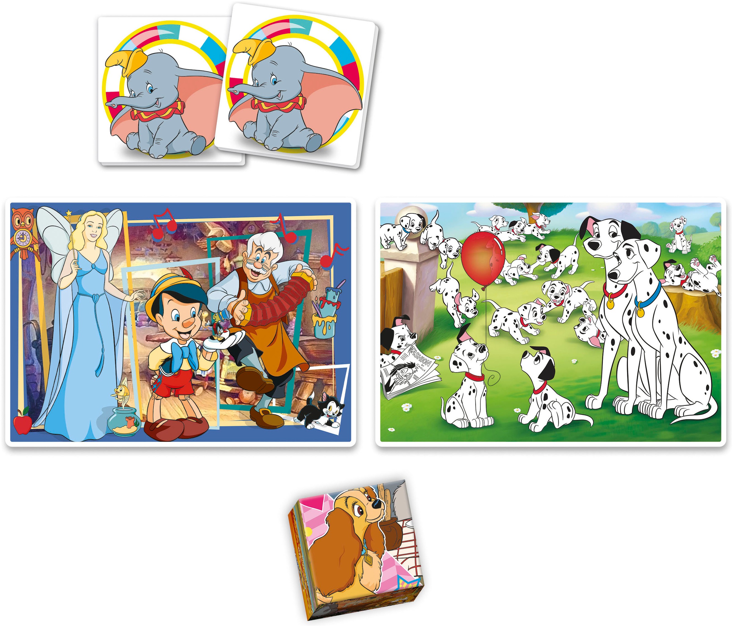 Clementoni® Puzzle »Edukit, 4n1, Disney Classics«, Made in Europe