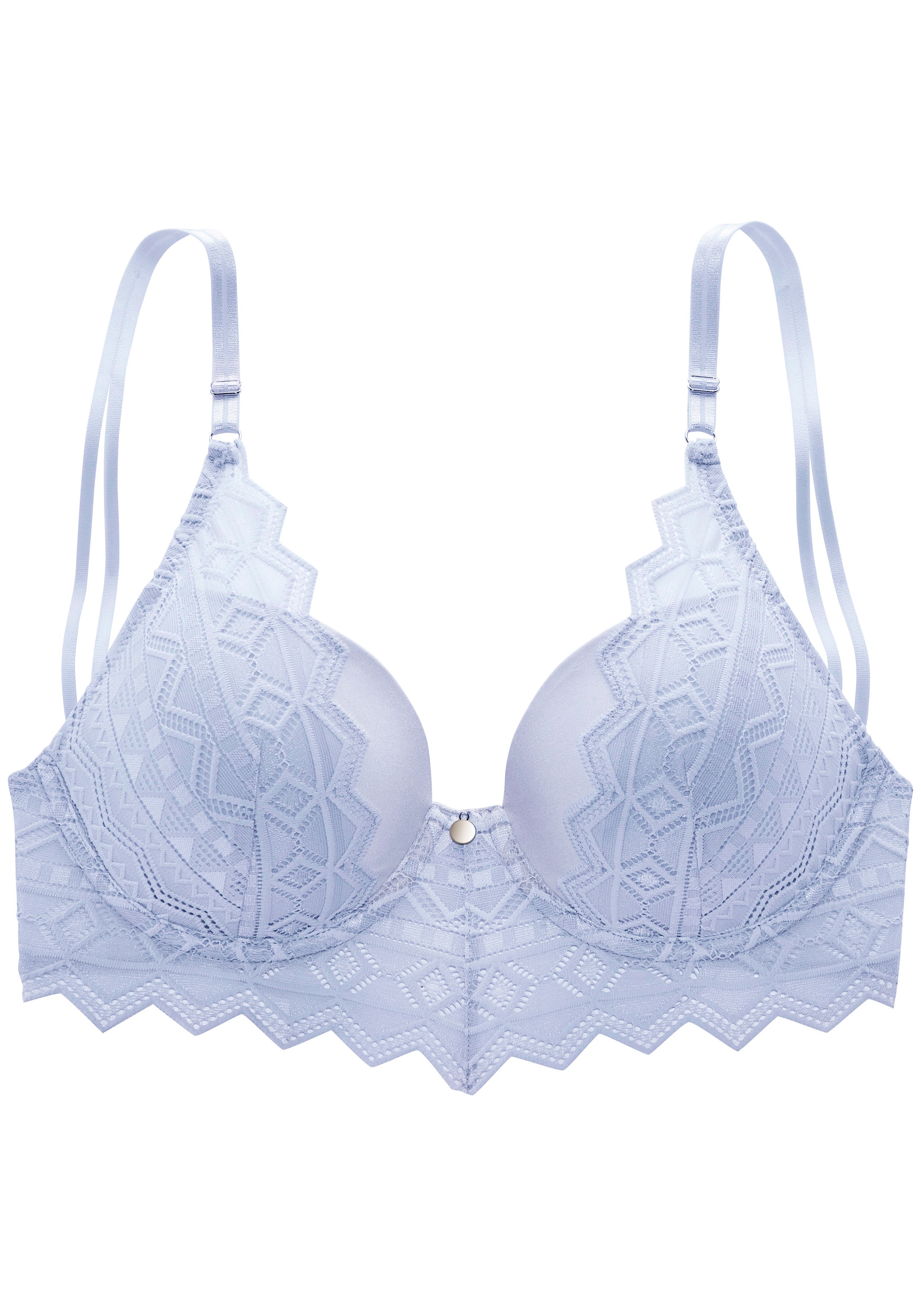 s.Oliver "Romane" mit Bügel und graphischer Spitze in transparenter Optik, günstig online kaufen