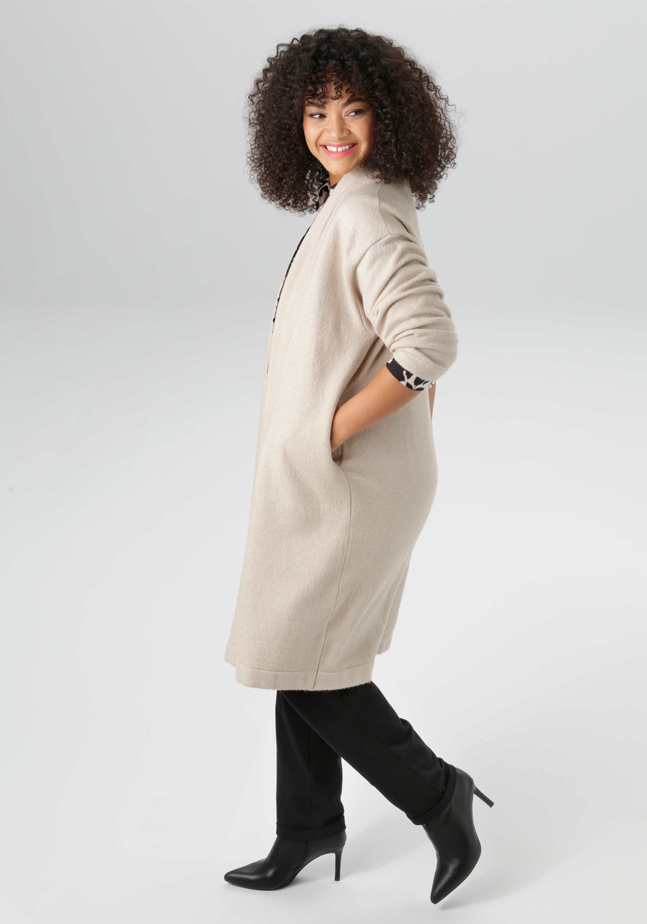 Aniston PLUS Strickjacke, in kuscheliger Qualität - NEUE KOLLEKTION