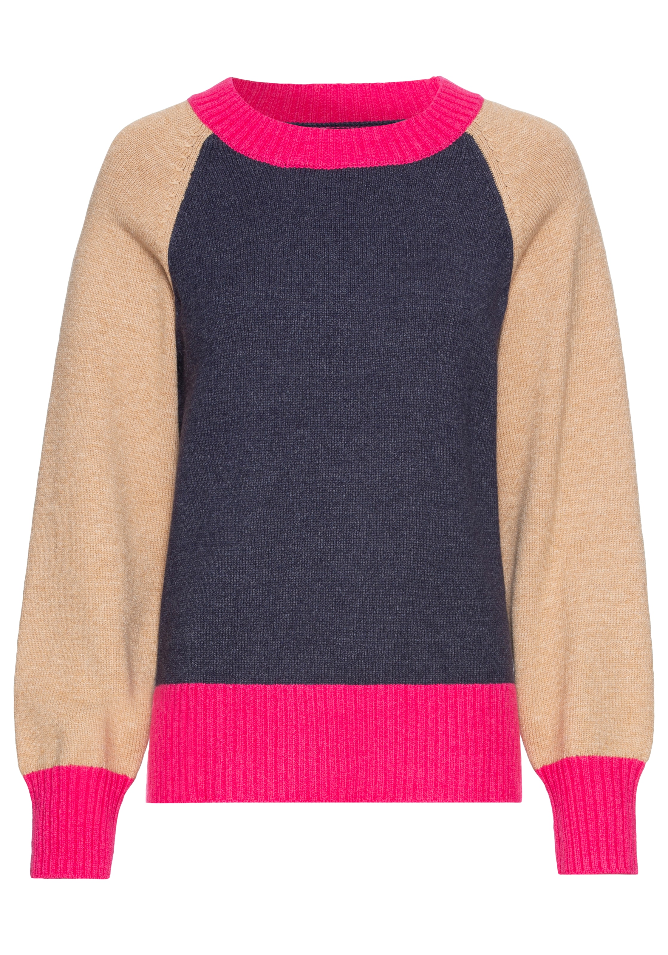 Laura Scott Rundhalspullover, mit Colorblock