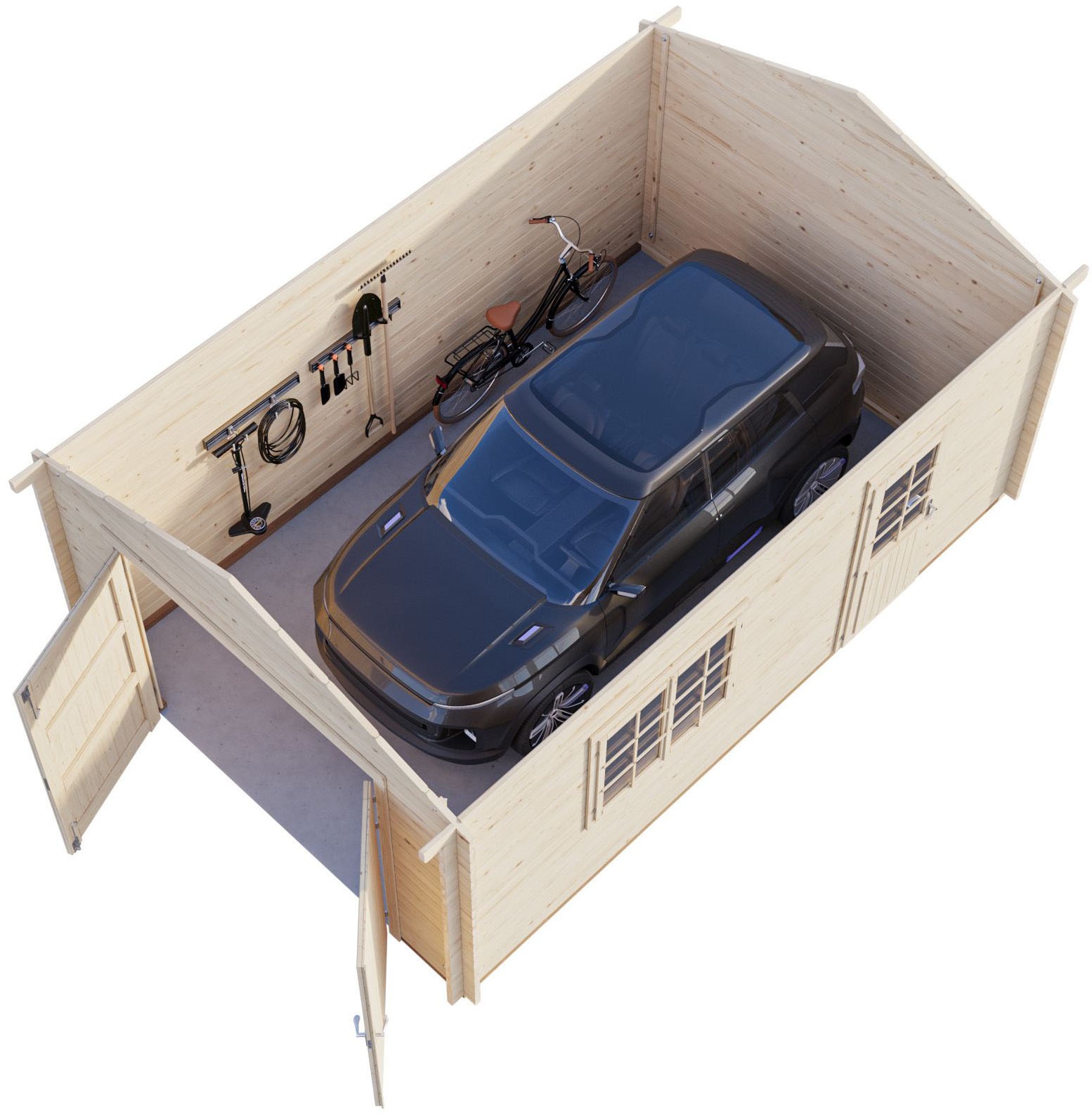 Palmako Garage »Roger, mit Holztor« BxTxH: 426x598x276 cm
