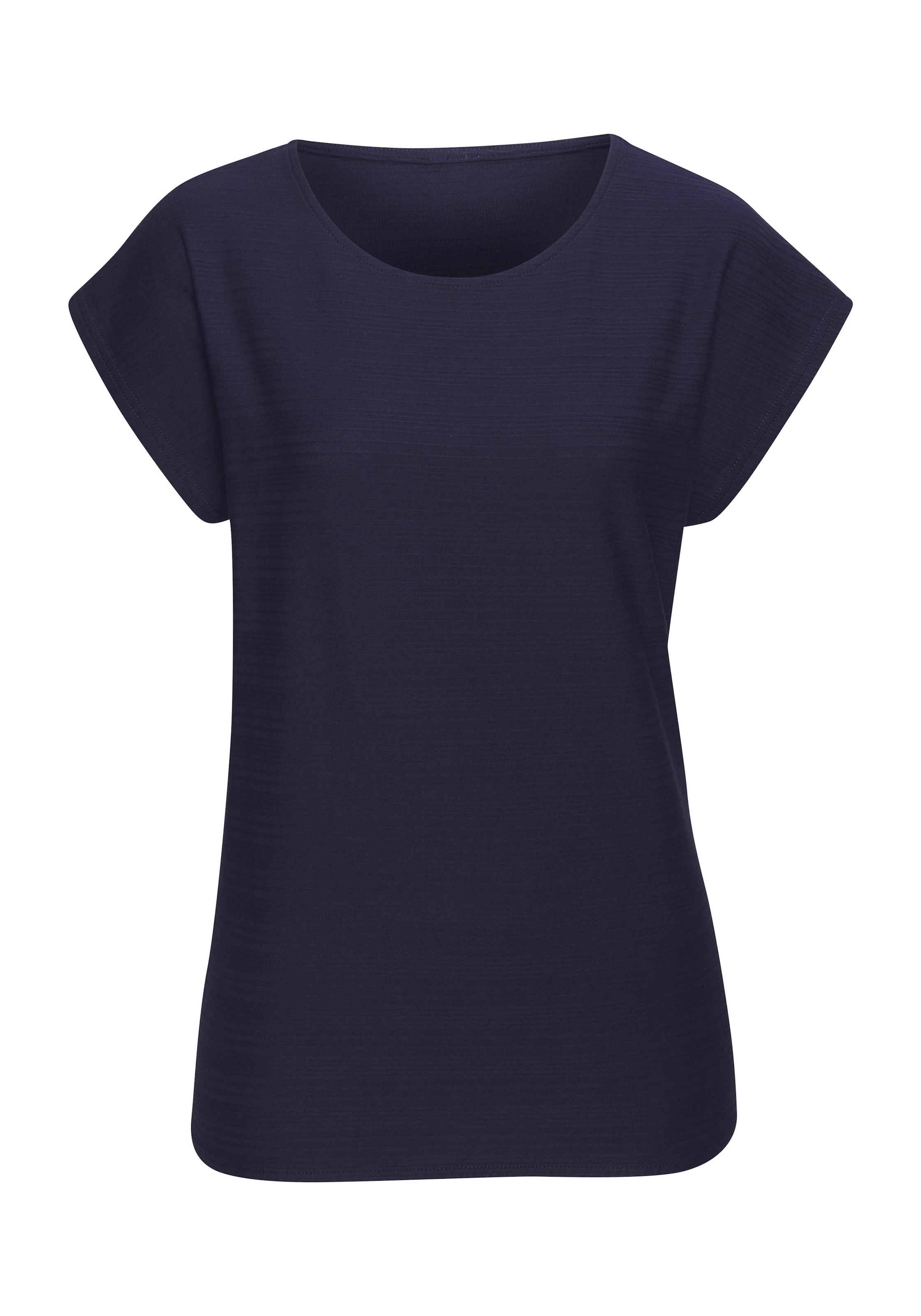 Vivance T-Shirt »mit modischer Streifenstruktur«, (Packung), aus weicher Baumwoll-Qualität