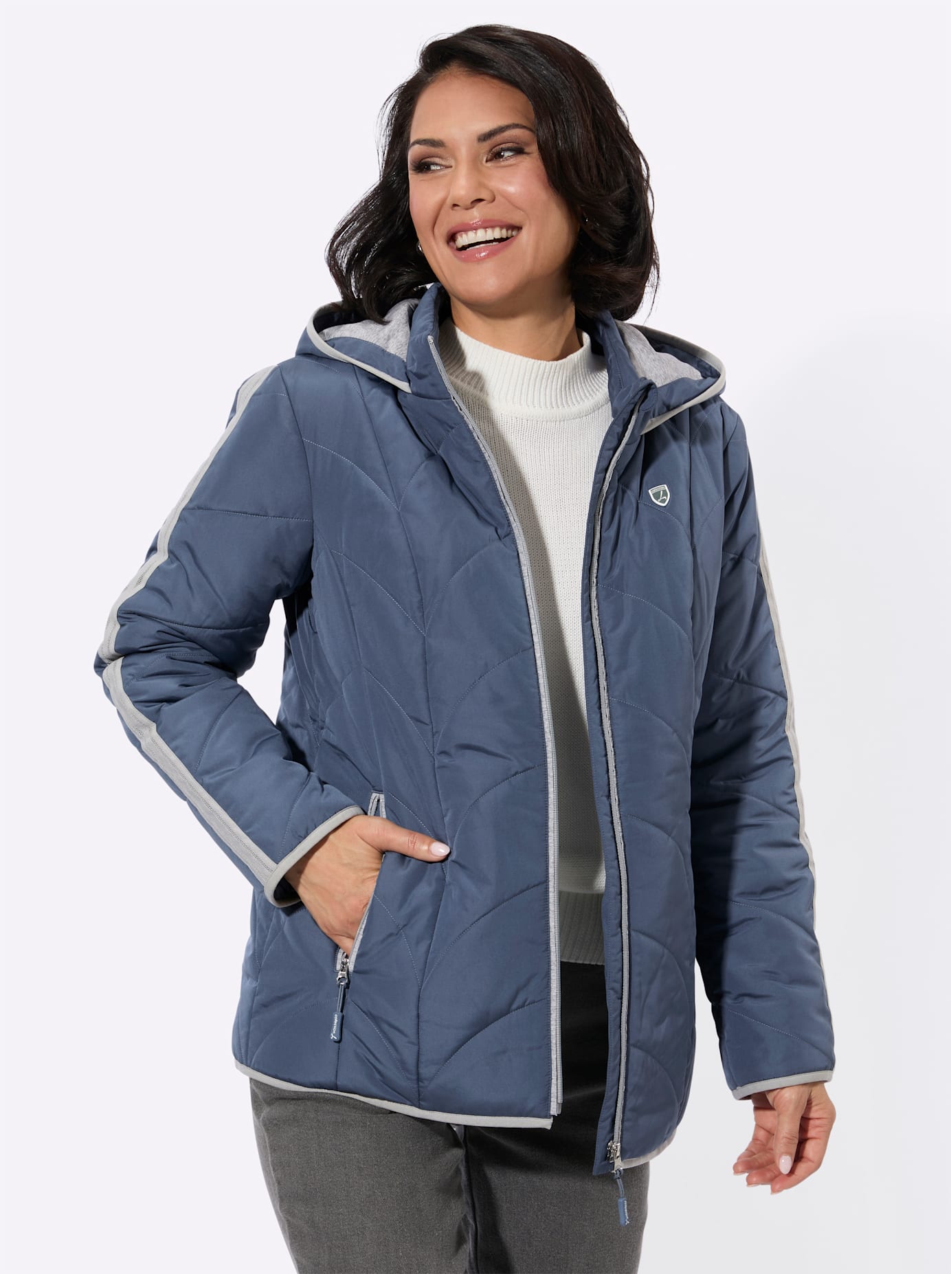 Casual Looks Steppjacke mit Kapuze