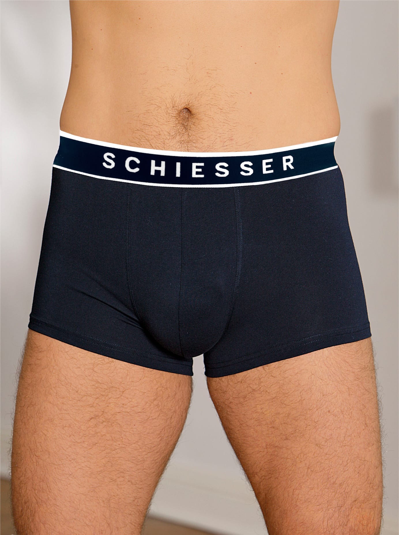 SCHIESSER Herren Panty, Gr. 8, schwarz, 95% Baumwolle, 5% Elasthan, Unterhosen