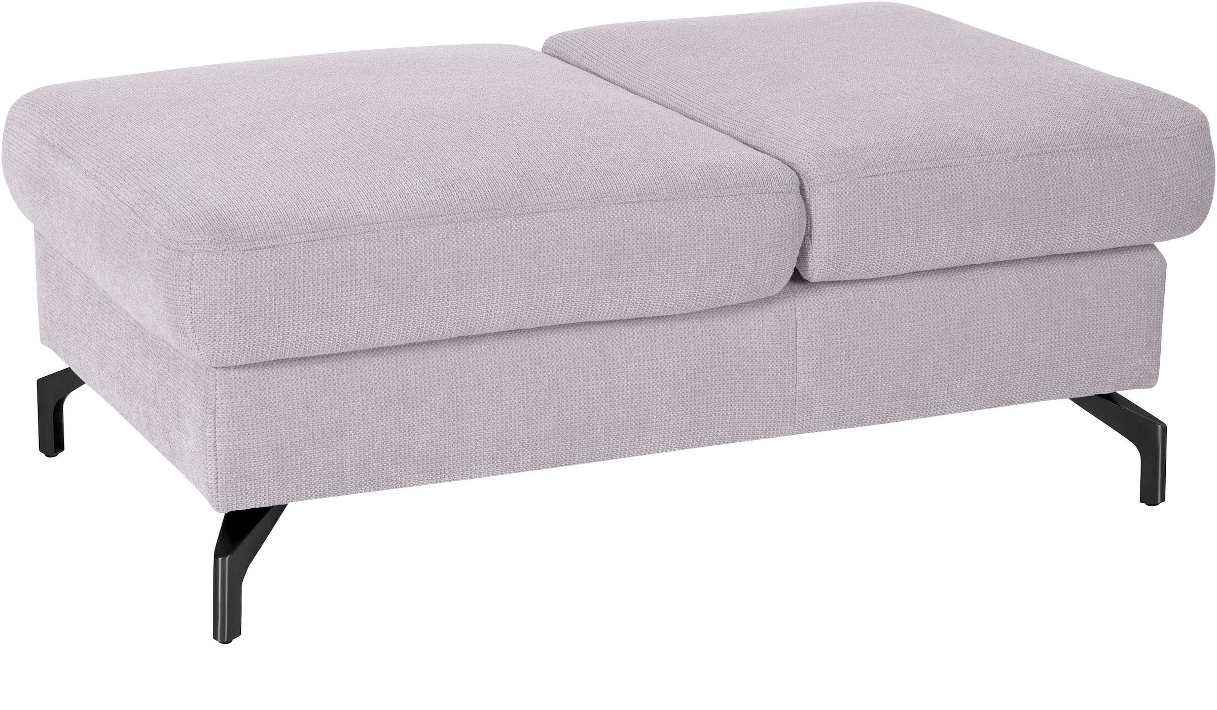 sit&more Hocker "Percy", Fußhöhe 15cm, mit Klappfunktion, wahlweise in 2 Fußfarben