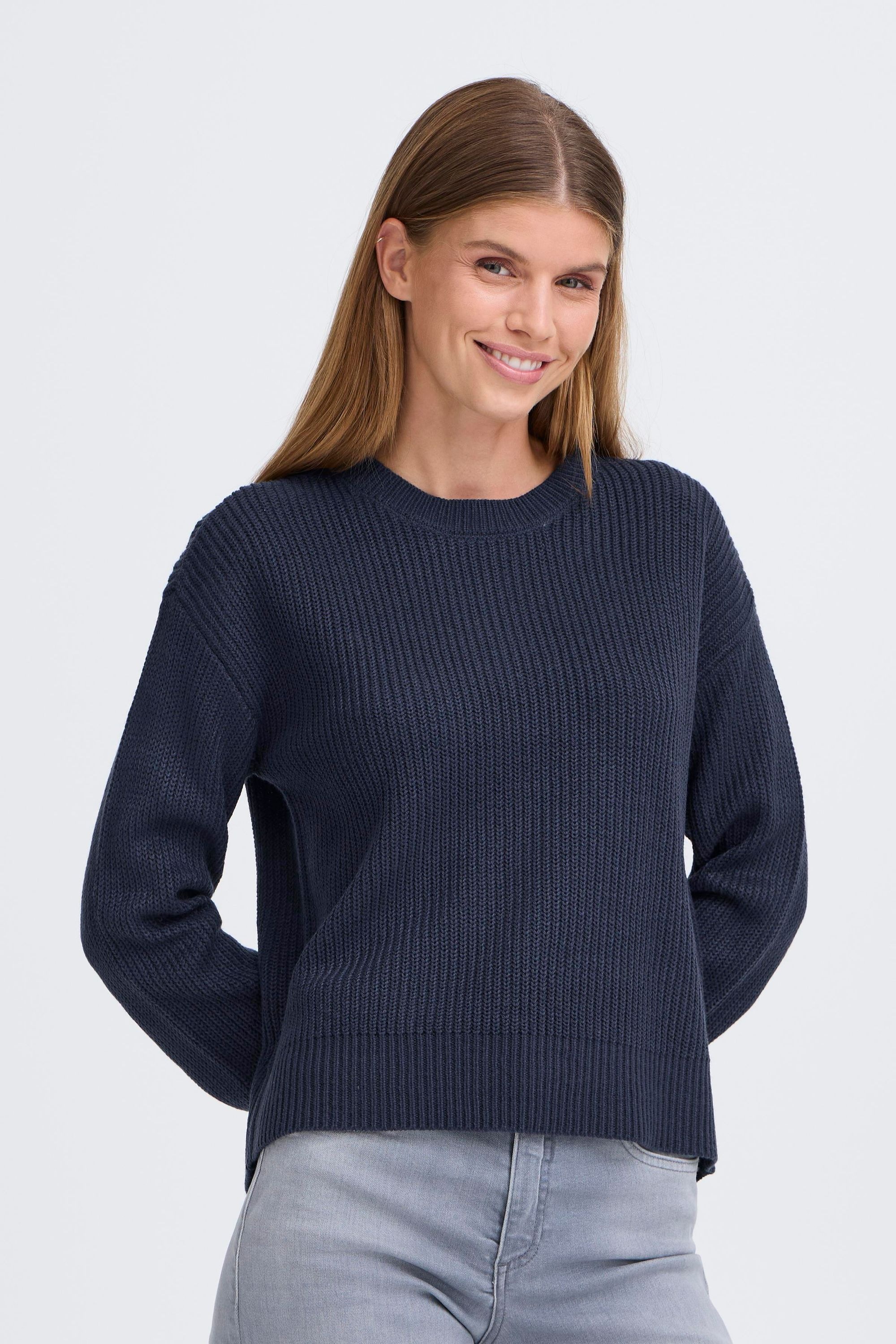 OXMO Strickfleece-Pullover »Strickpullover OXFKIMNI«