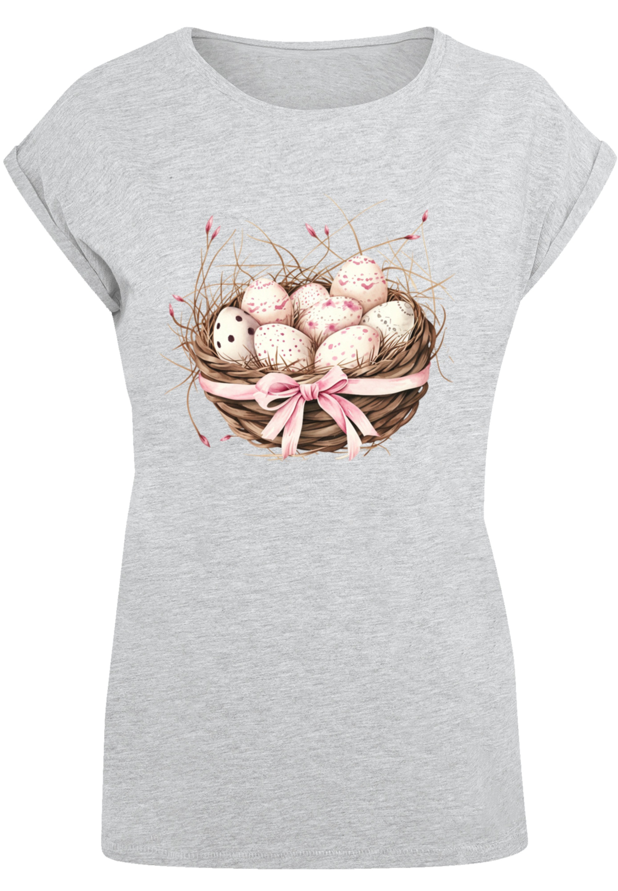 F4NT4STIC T-Shirt »Osterei Nest Korb Dekor«, Premium Qualität