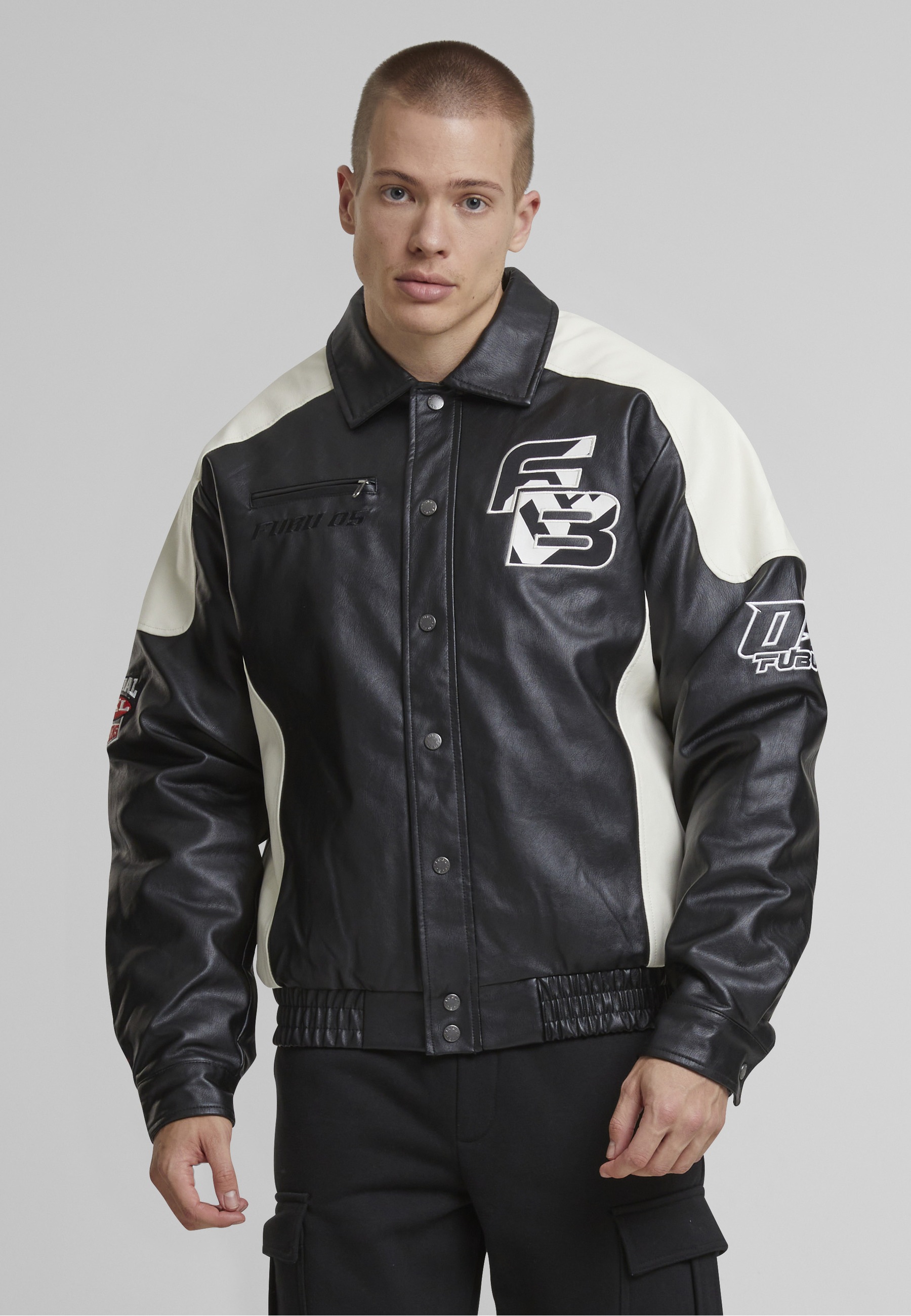 Fubu Collegejacke »Fubu FM243-001-1 Fubu Corporate Jacket« 1 Stk. tlg. ohne Kapuze