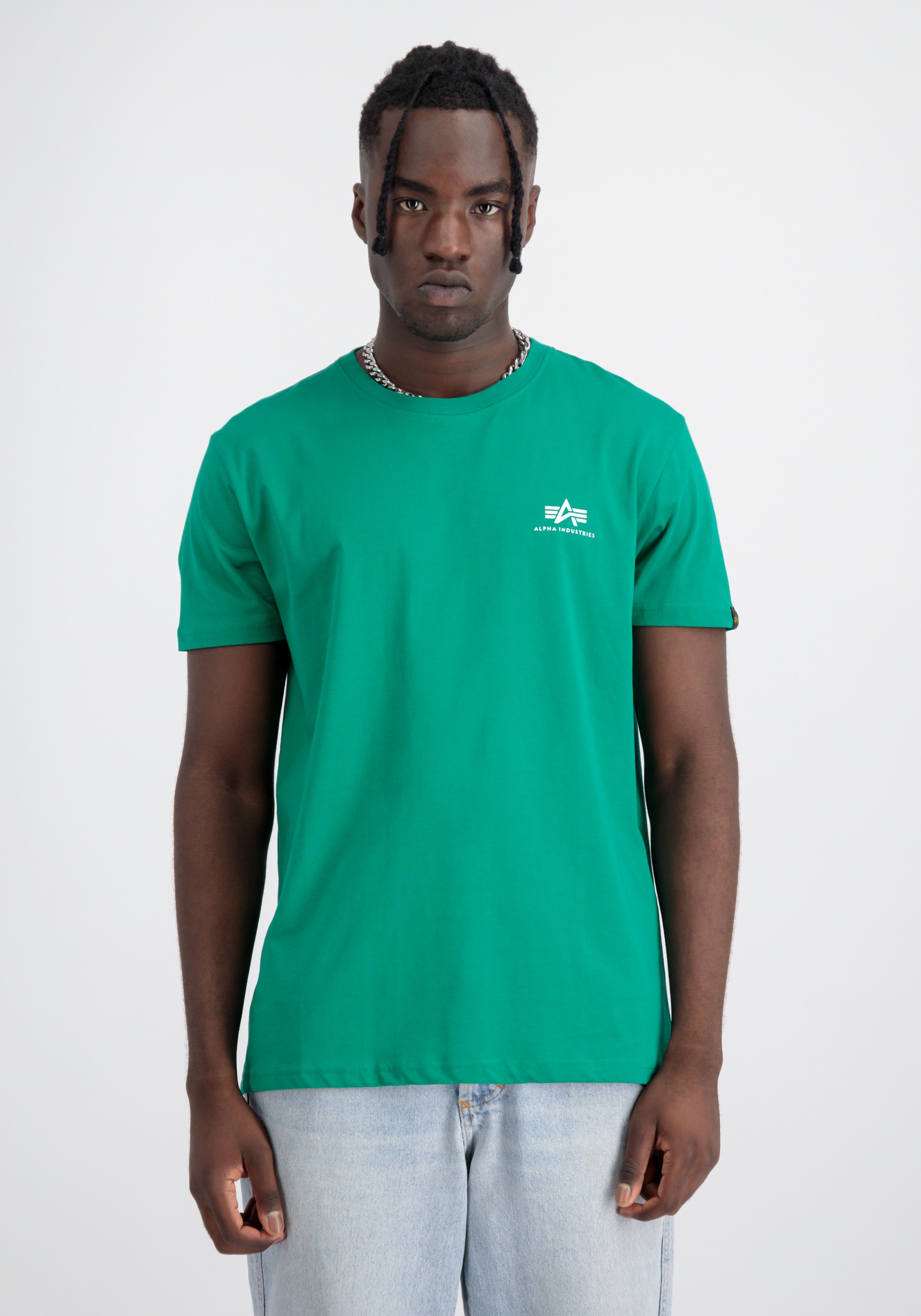 Alpha Industries T-Shirt "Alpha Industries Men - T-Shirts Basic T Small Log günstig online kaufen