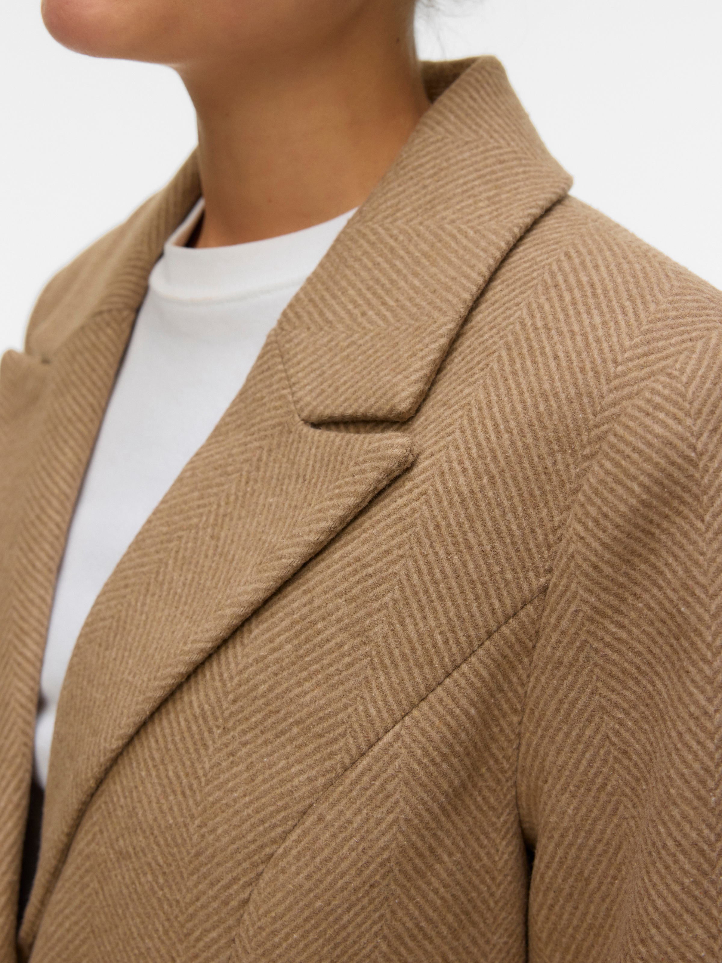 Vero Moda Langmantel "VMBLAZA HERINGBONE LONG WOOL COAT GA BOO" günstig online kaufen