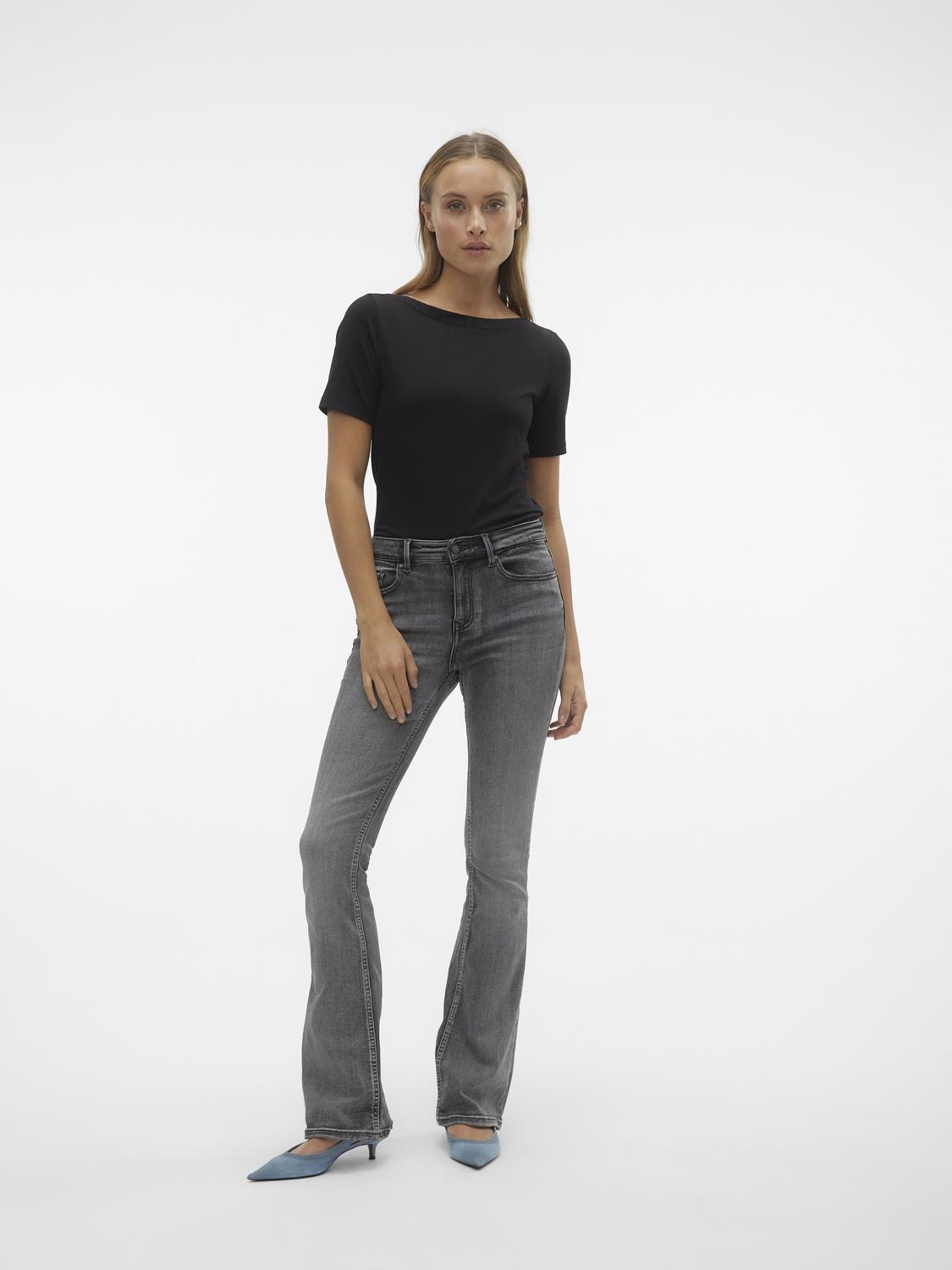 Vero Moda Bootcut-Jeans »VMFLASH MR FLARED JEANS LI213 GA NOOS«