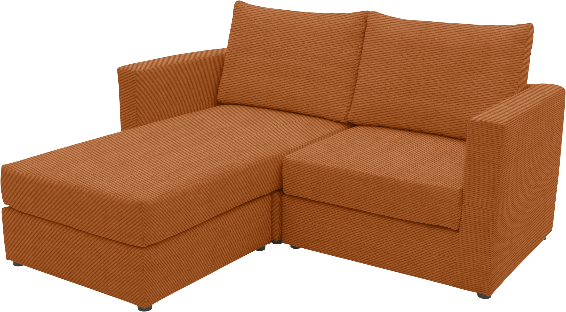 DOMO collection 2-Sitzer »800015, als Sitzmöbel oder Schlafgelegenheit nutzbar, Schlafsofa«, Sitzfläche mit Federkern, inkl. 2 Rückenkissen