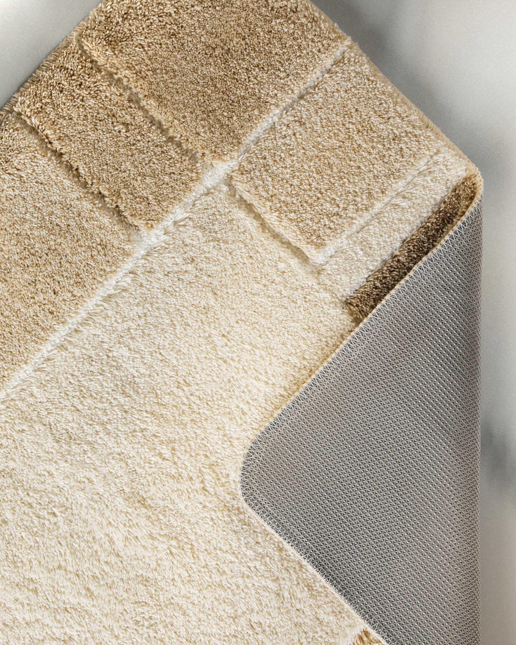 Homie Living Badematte »Villa Elba« Höhe 25 mm rutschhemmend beschichtet fußbodenheizungsgeeignet | strapazierfähig Badteppich, Bordüre, weich, rutschhemmend, waschbar, getuftet