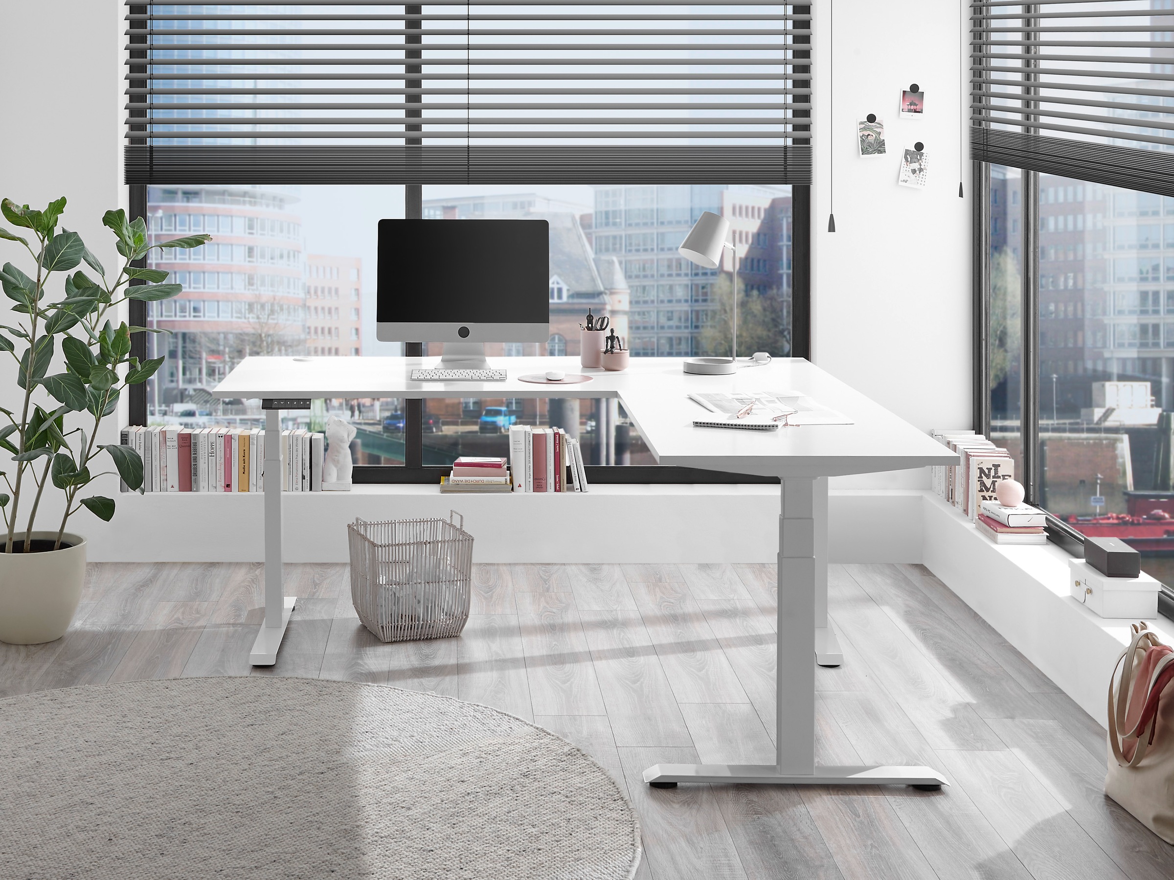 BEGA OFFICE Eckschreibtisch "Ben" 1 Stk. tlg. elektrisch höhenverstellbarer günstig online kaufen