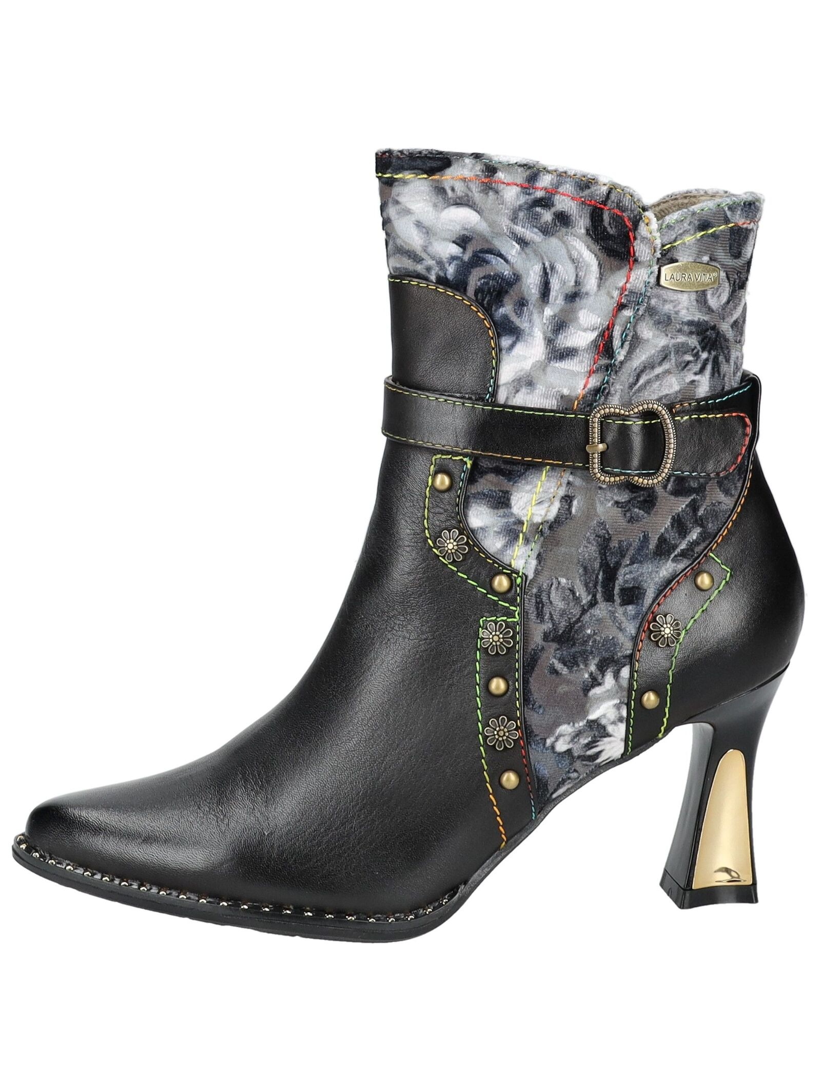 LAURA VITA High-Heel-Stiefelette "LAURA VITA Stiefelette Leder/Textil" günstig online kaufen