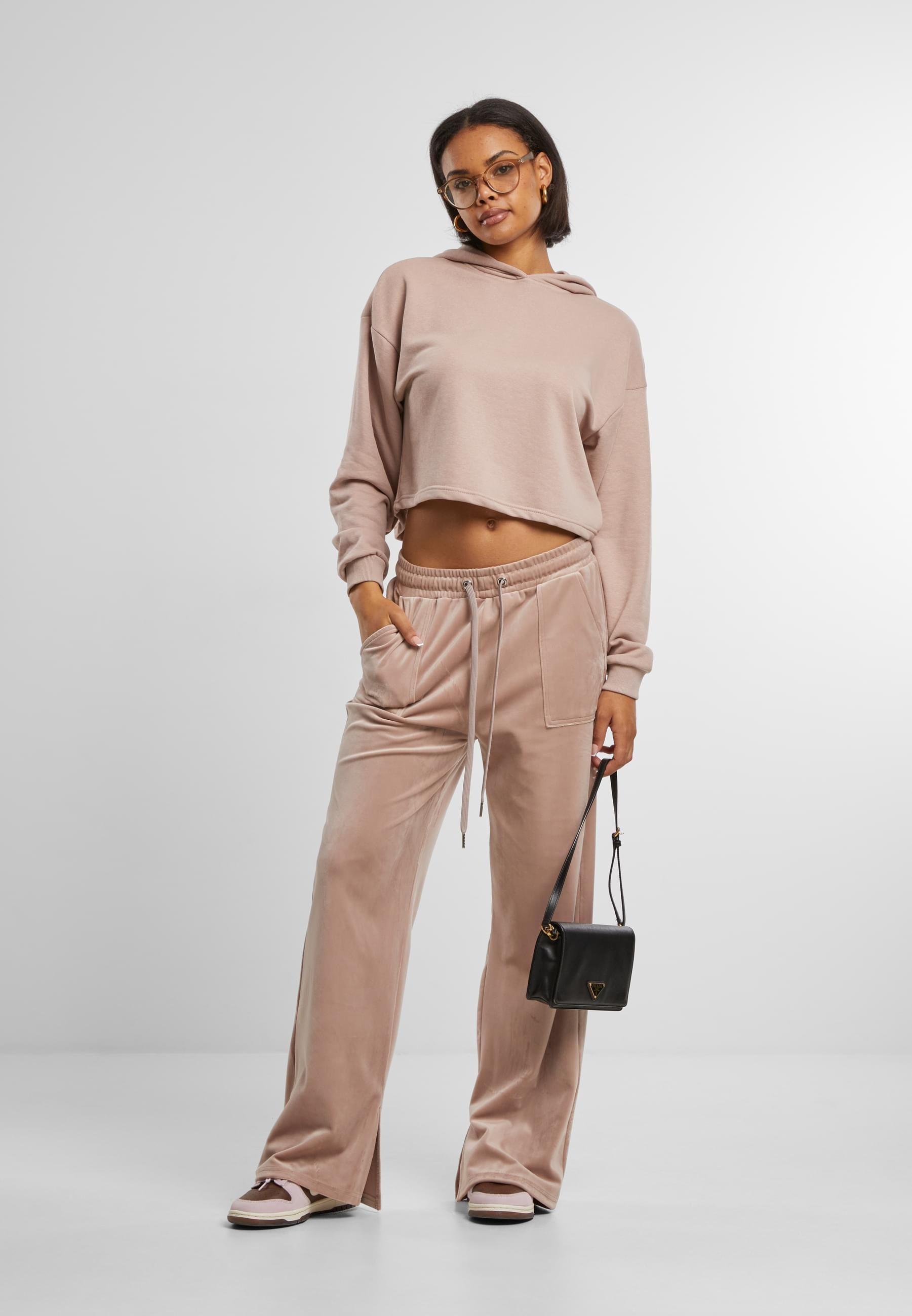 URBAN CLASSICS Kapuzenpullover »Urban Classics Damen Ladies Oversized Cropped Light Terry Hoodie«, (1 tlg.)