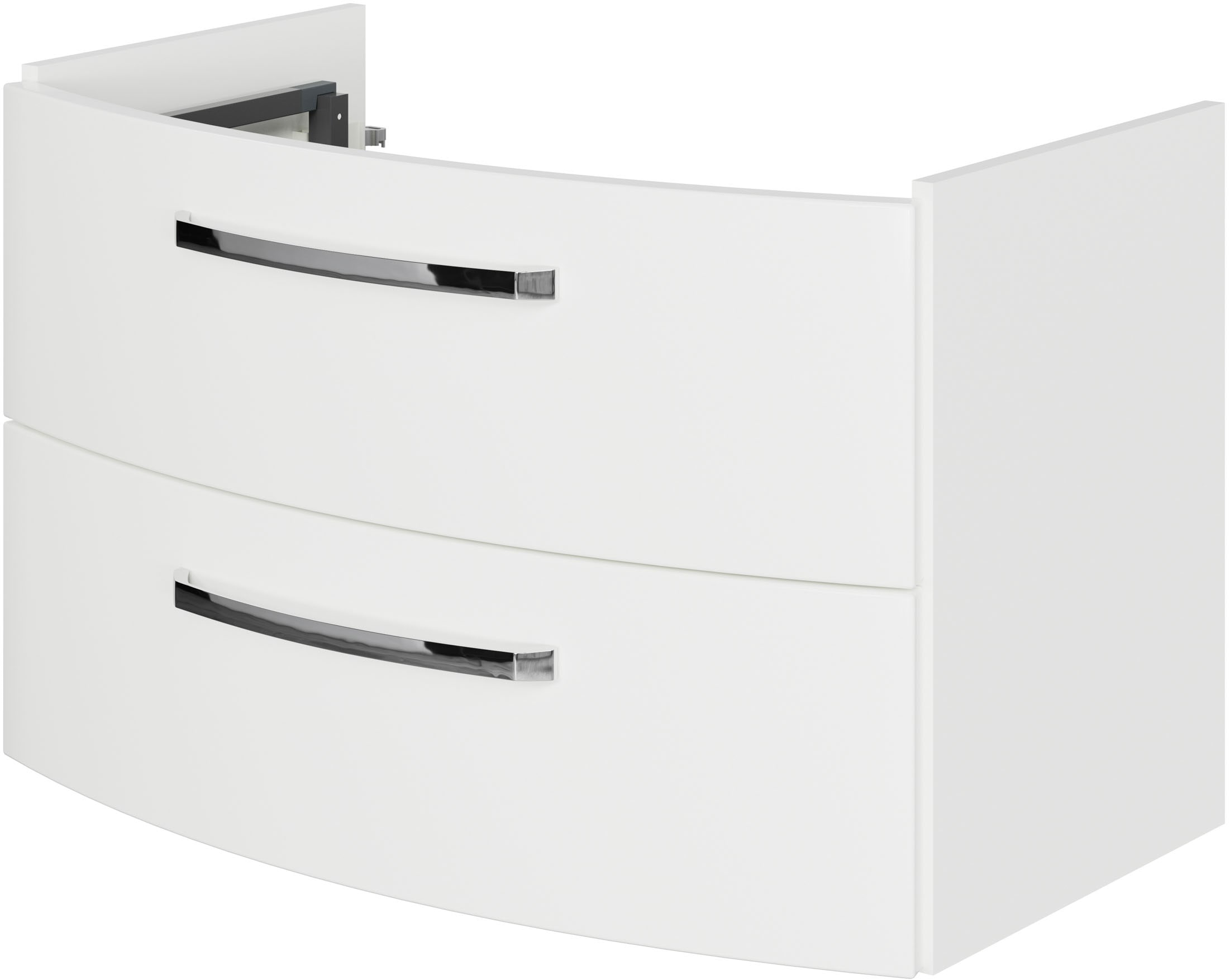 Saphir Badmöbel-Set »Serie 4010 5-teilig Keramik-Waschtisch mit LED-Spiegelschrank«, (Set), Bad Set mit Unterschrank, Hängeschrank, Midischrank, inkl. Türdämpfer