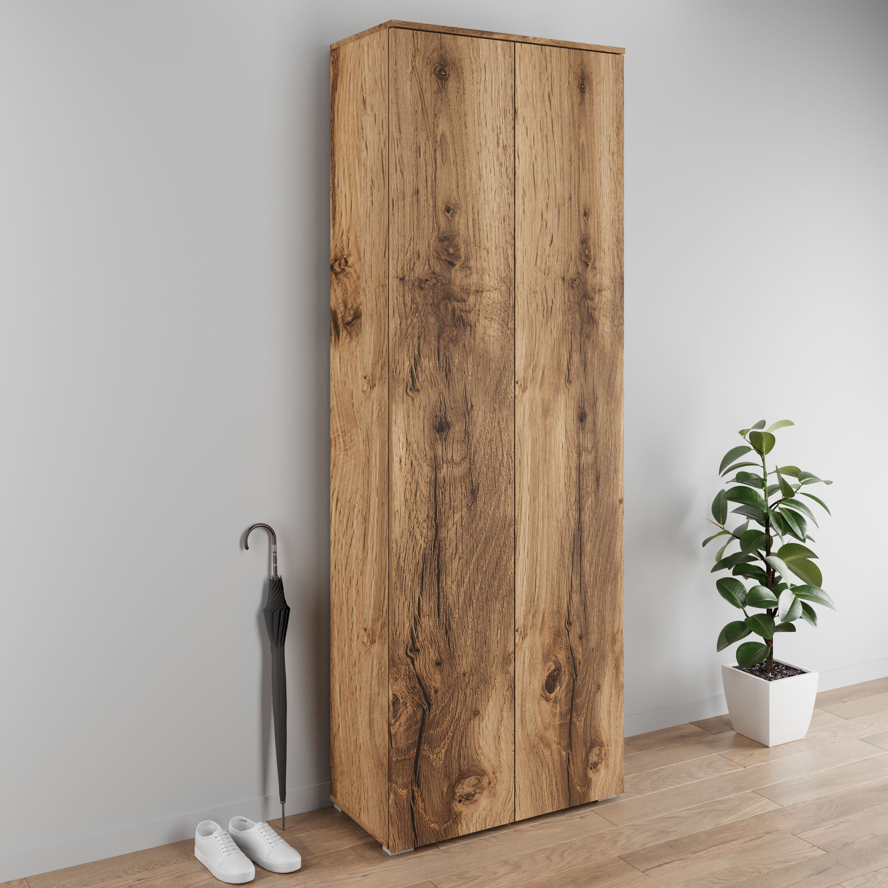 OTTO home Schuhschrank "Paris" 2-türiger griffloser geräumiger Schuhschrank mit einer Höhe von 200 cm