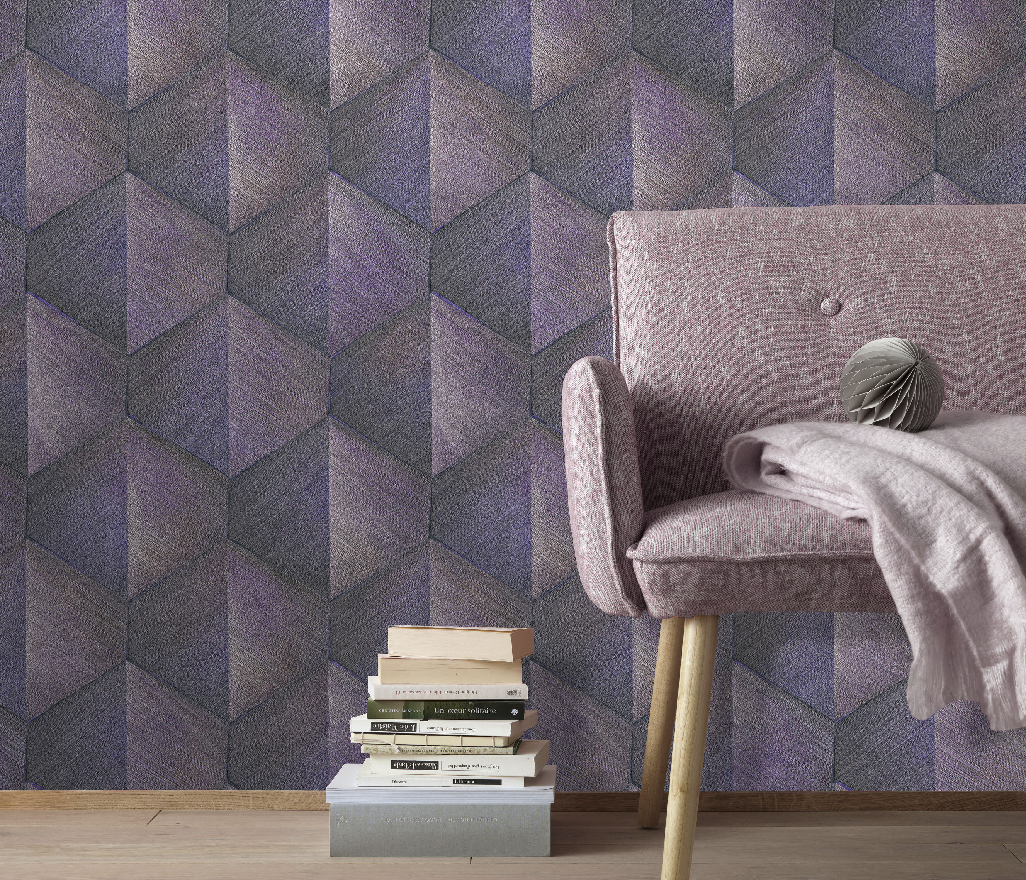 Fashion for walls Vliestapete "Prisma" 3D-Optik geprägt Phthalate frei