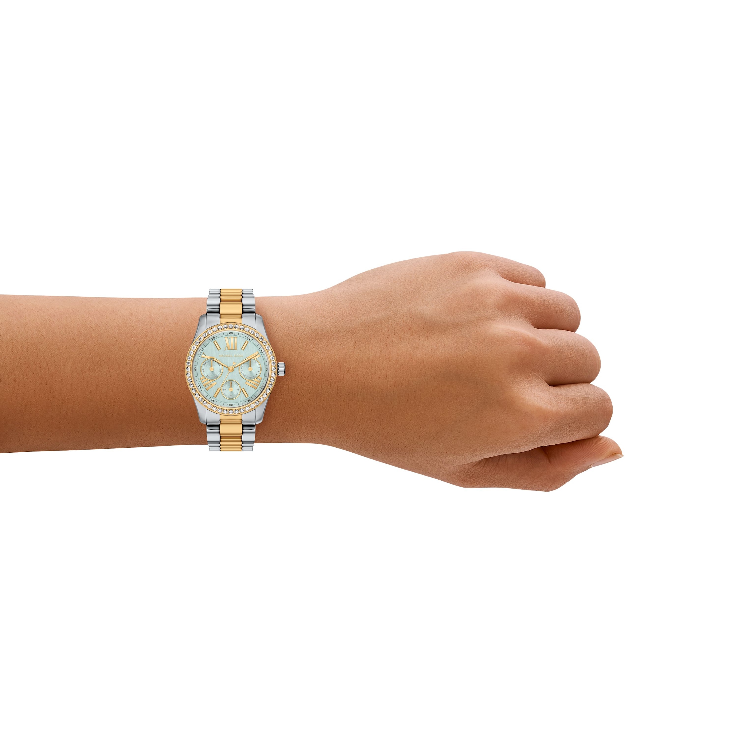 MICHAEL KORS Quarzuhr »Lexington« Armbanduhr, Damenuhr, Edelstahlarmband, analog, Tag, Wochentag