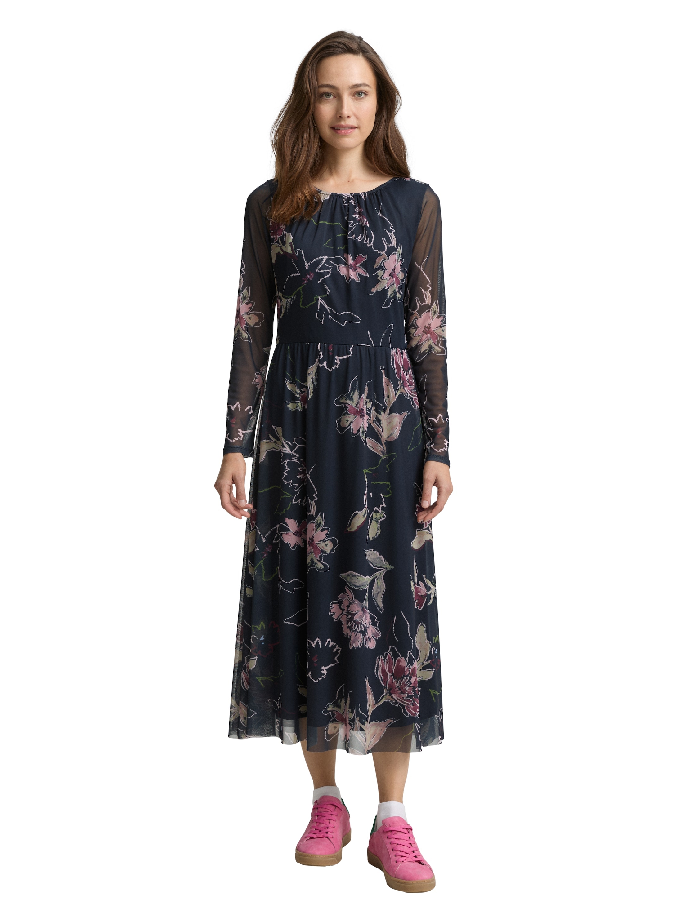 TOM TAILOR Meshkleid, mit Muster günstig online kaufen