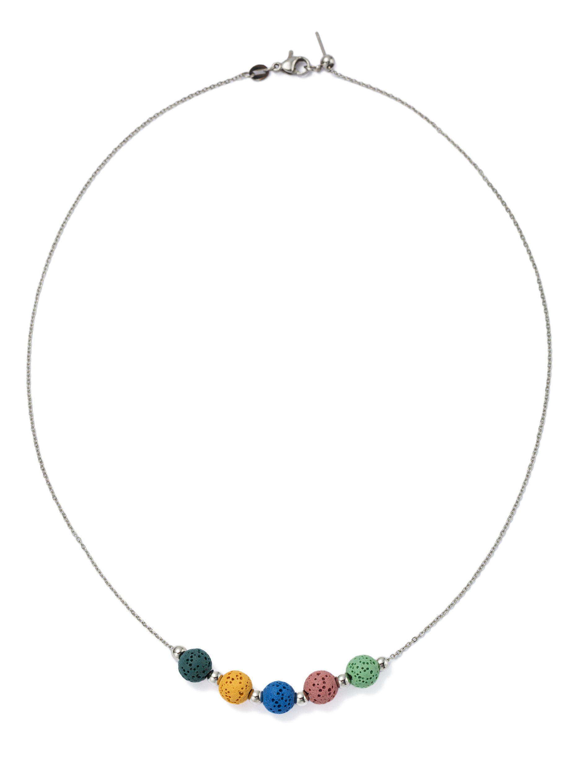 Firetti Kette mit Anhänger »Schmuck Geschenk Edelstahl Halsschmuck Halskette« Made in Germany - mit Lavastein