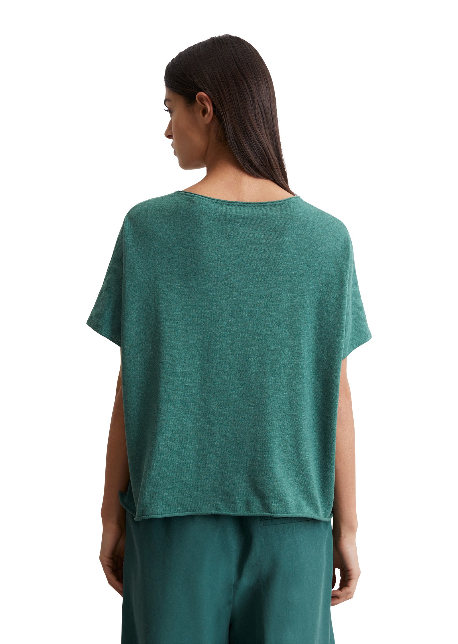 Marc O'Polo Strickpullover »aus Baumwolle-Leinen-Slub«