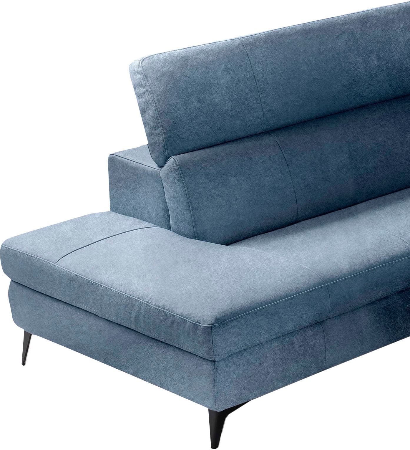 Egoitaliano Ecksofa »Edith, Designsofa mit hohem Sitzkomfort, L-Form«, inkl. elektrischer Relaxfunktion und manuell verstellbaren Kopfteilen