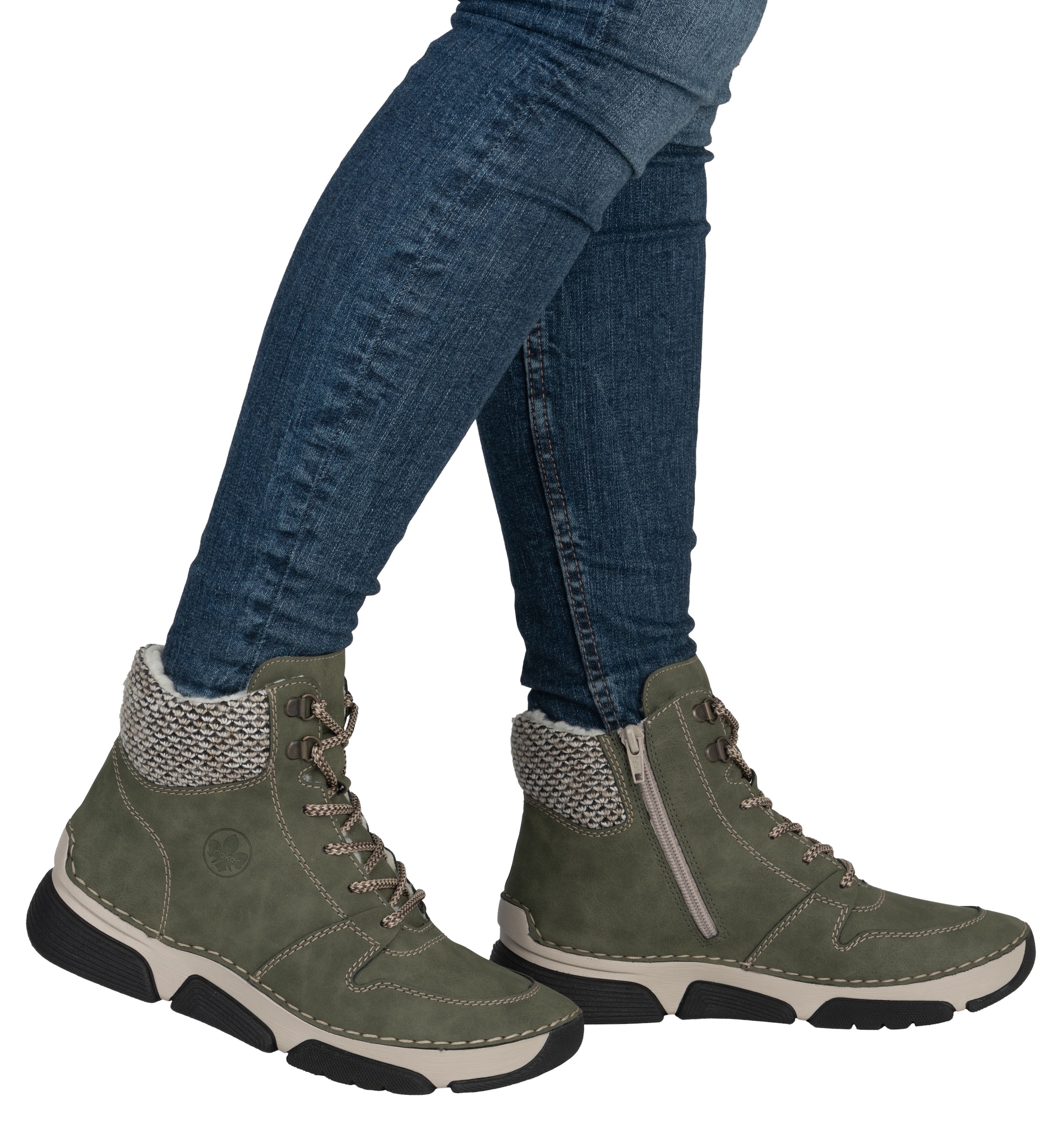 Rieker Winterboots, Schnürboots, Stiefelette mit praktischem Innenreißverschluss