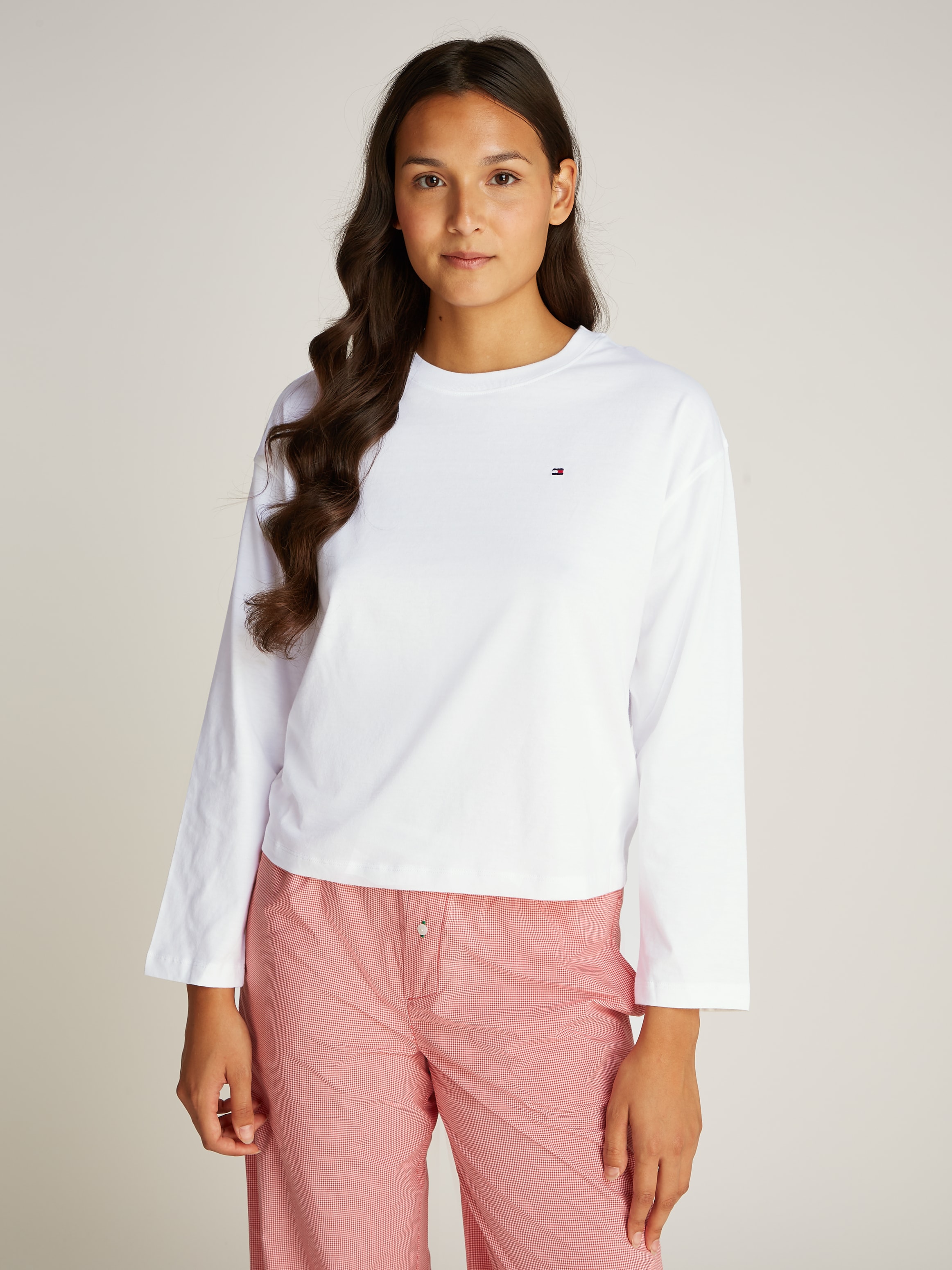 Tommy Hilfiger Underwear Langarmshirt »LS JERSEY T-SHIRT«, mit Logostickerei