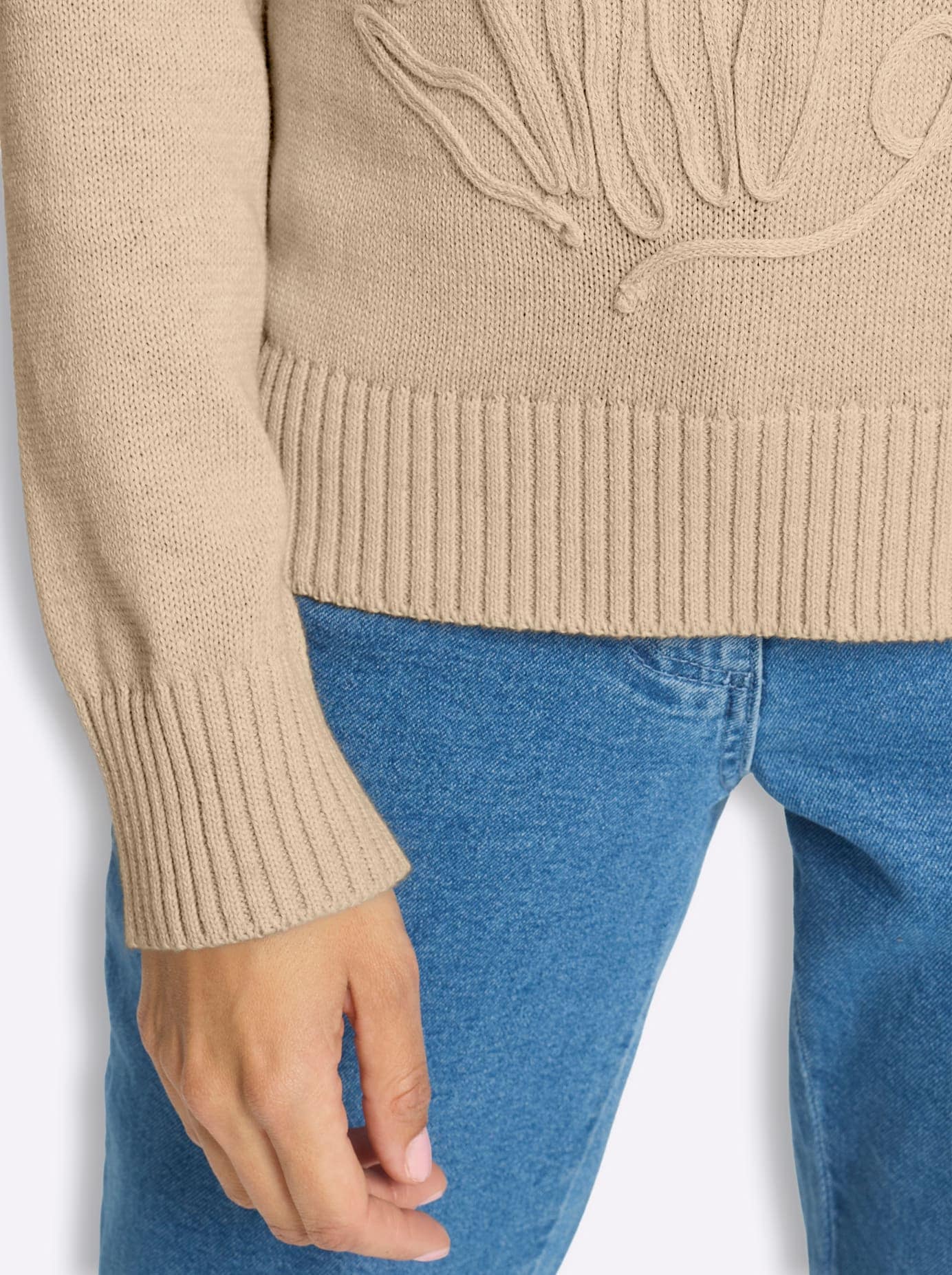 Inspirationen Rundhalspullover »Baumwoll-Pullover«