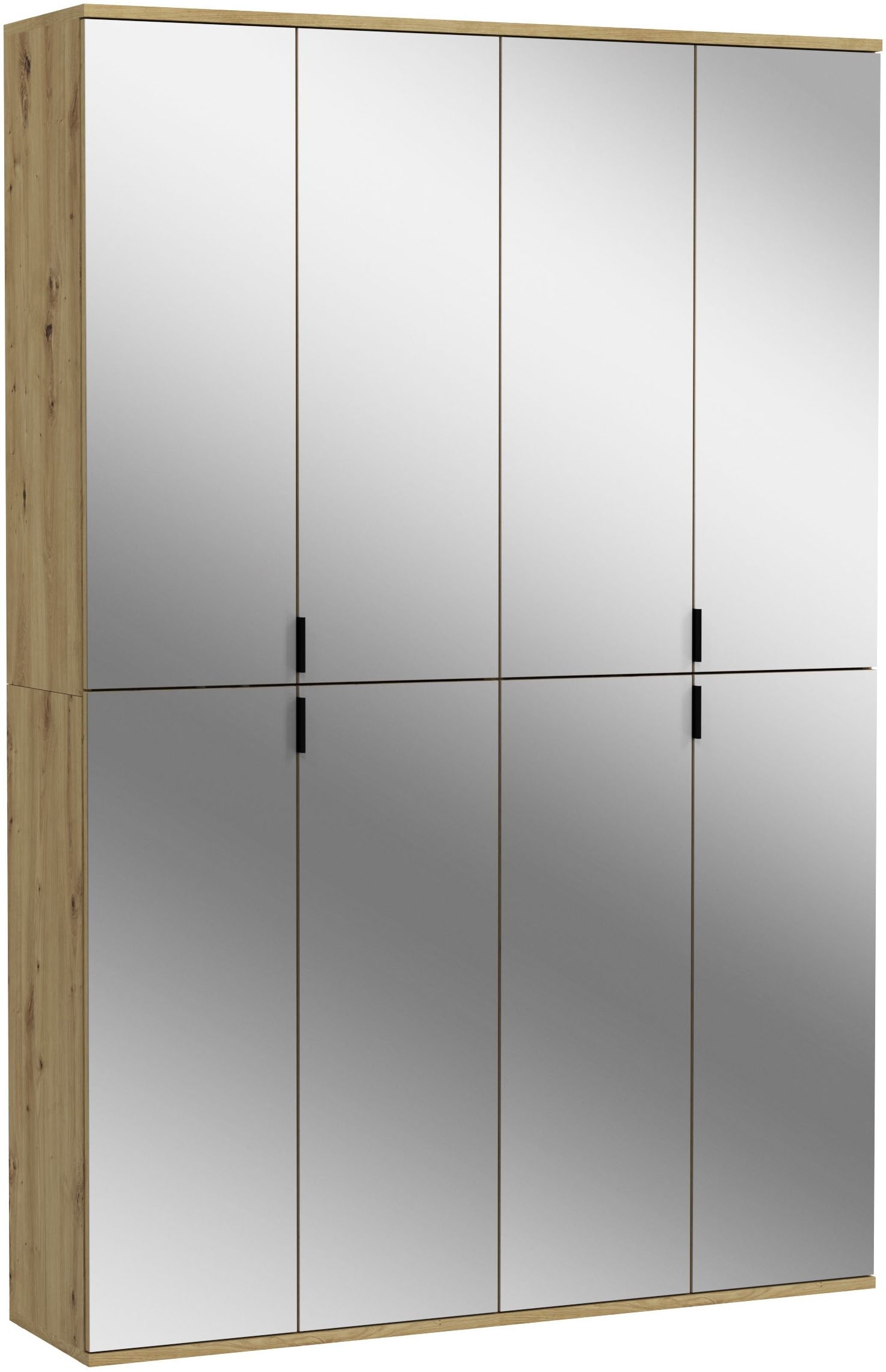 Home affaire Garderoben-Set "TRONDHEIM, 2-teilig, Breite 122cm, individuell platzier- & erweiterbar" Set, bestehend aus: 2x Garderobenschrank breit, 2 Stk. tlg.