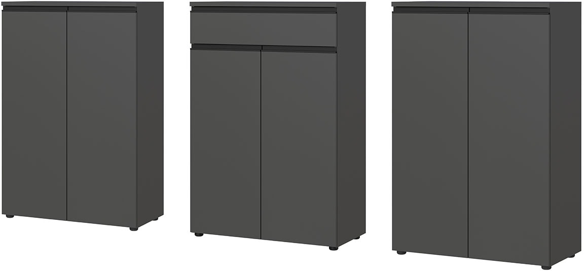 GERMANIA Büromöbel-Set "Lemont" 3 Stk. tlg. Set bestehend aus 2 Aktenschrän günstig online kaufen