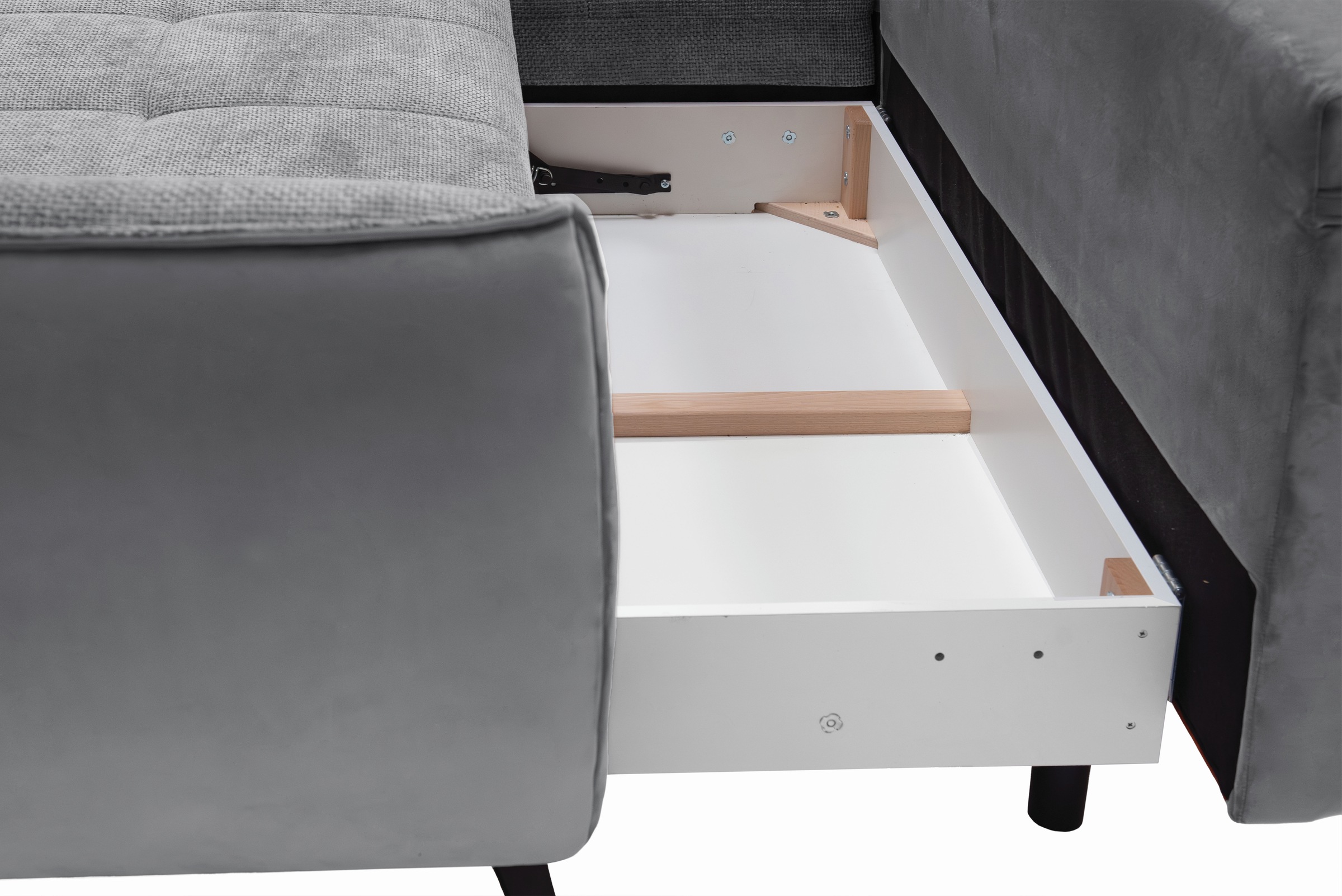 exxpo - sofa fashion Ecksofa »Midway mit einfacher Easy-Lift-Bettfunktion, bequem und modern«, inkl. Bettfunktion und praktischem Bettkasten, L-Form
