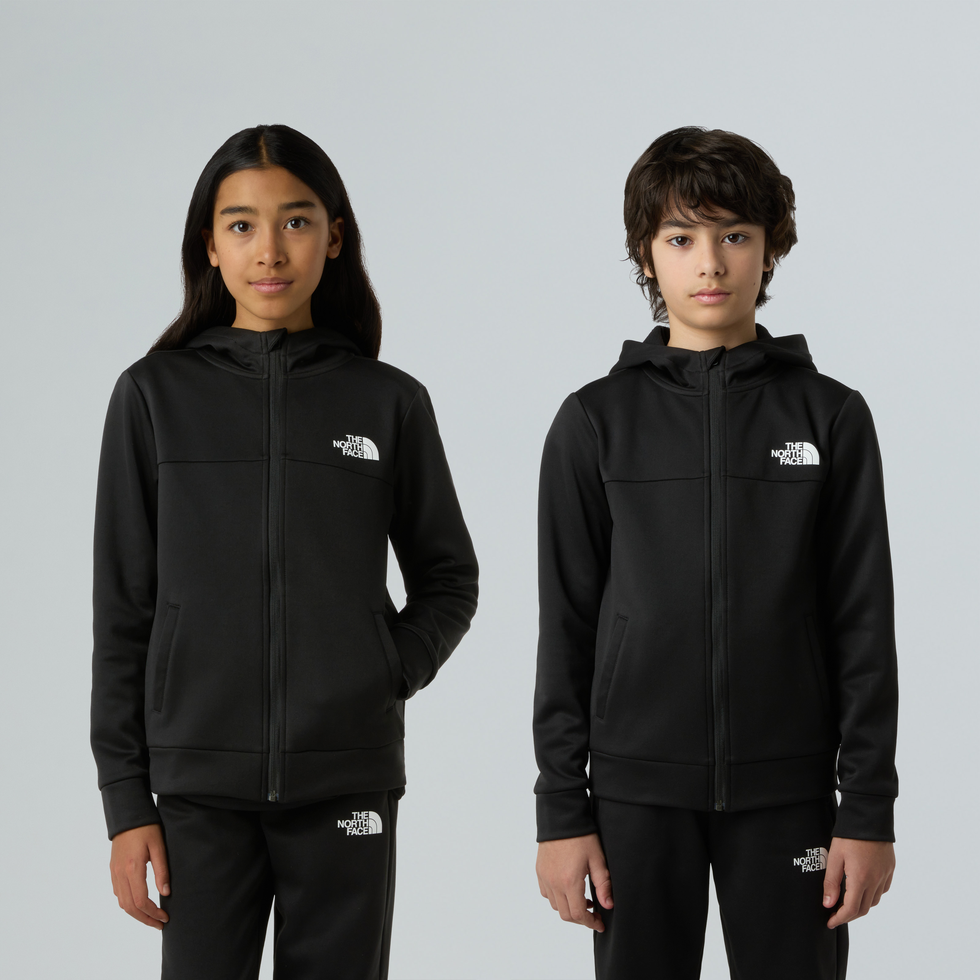 The North Face Fleecejacke "TEEN REAXION FZ HOODIE" für Jugendliche, sportlicher Stil, mit Reißverschluss