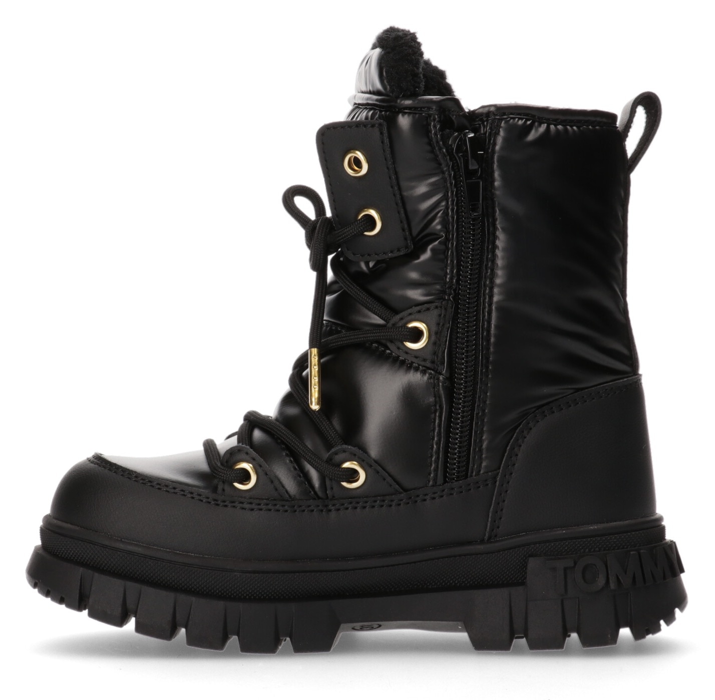 Tommy Hilfiger Snowboots, Winterboots, Plateaustiefel mit goldfarbenen Details