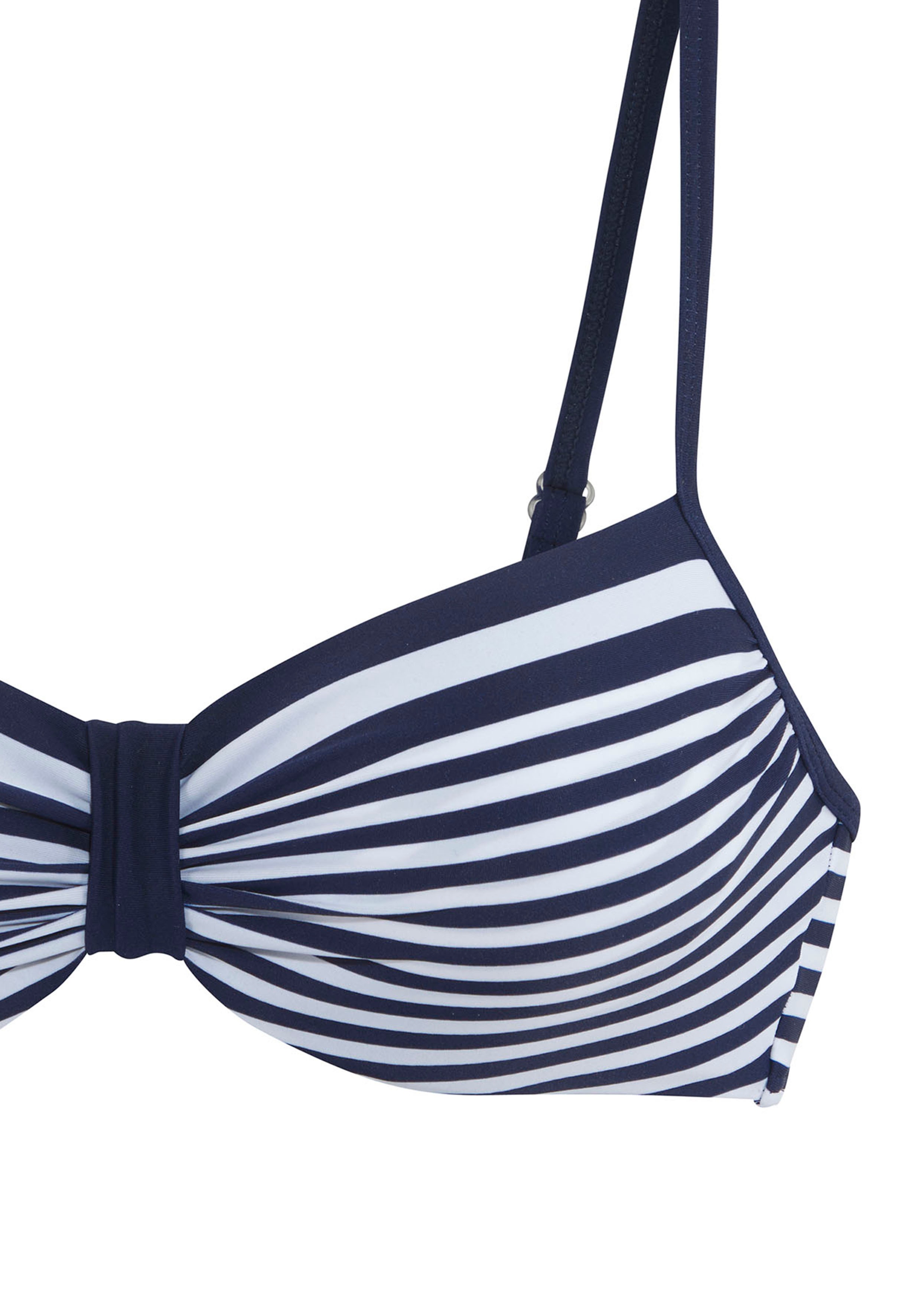Thumbnail - LASCANA Bügel-Bikini-Top "Myst", mit platziertem Streifen-Design