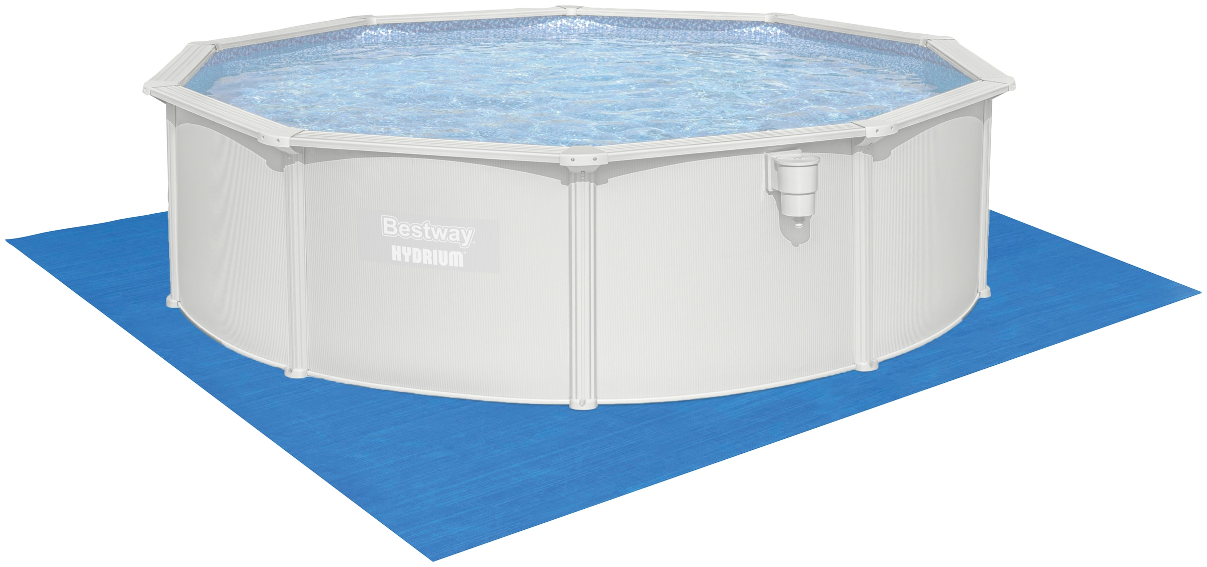 Bestway Framepool »Hydrium Pool Set 460x120«, (6 tlg.), 6-tlg., ØxH: 460x120 cm, mit Sandfilteranlage