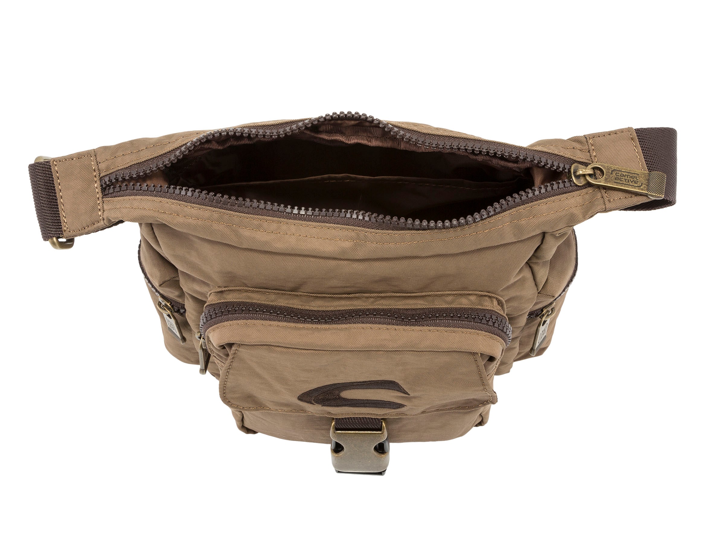 camel active Umhängetasche »Journey« Herren Schultertaschuhe, Freizeittasche mit Logostickerei