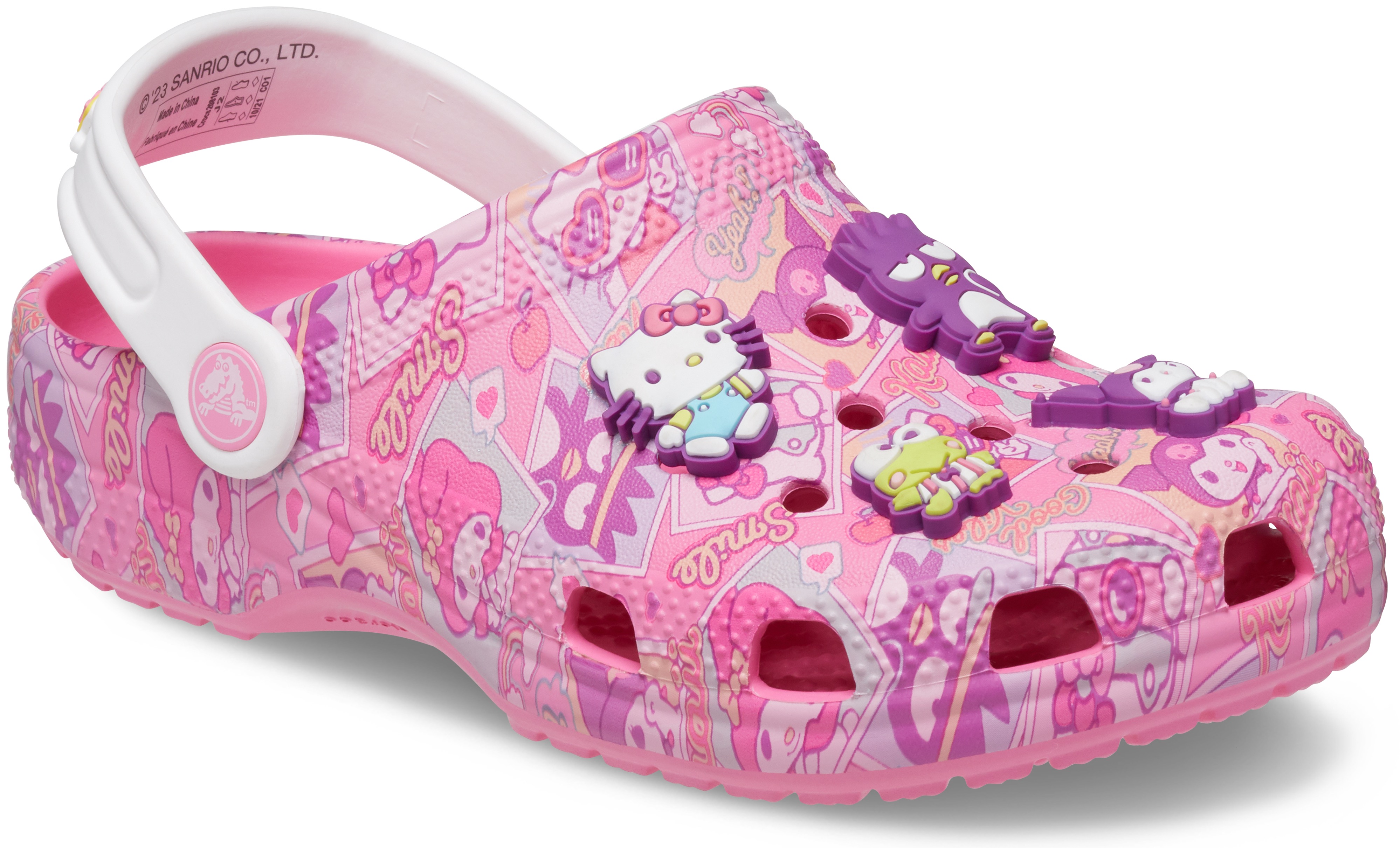 Hausschuh »Classic Hello Kitty Clog T«, mit Hello Kitty Motiven