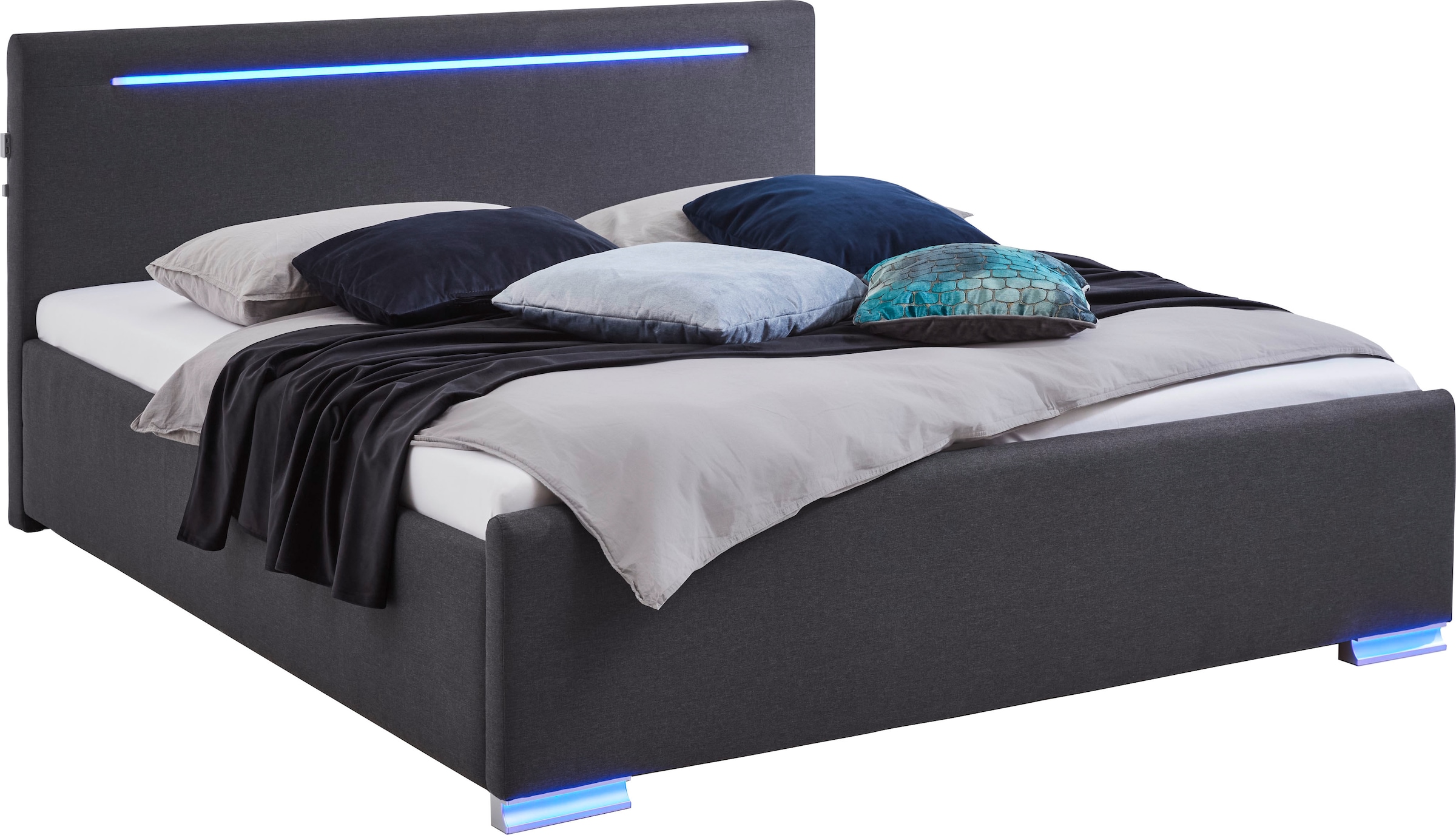 meise.möbel Polsterbett, Polsterbett, LED, USB-Anschluss günstig online kaufen