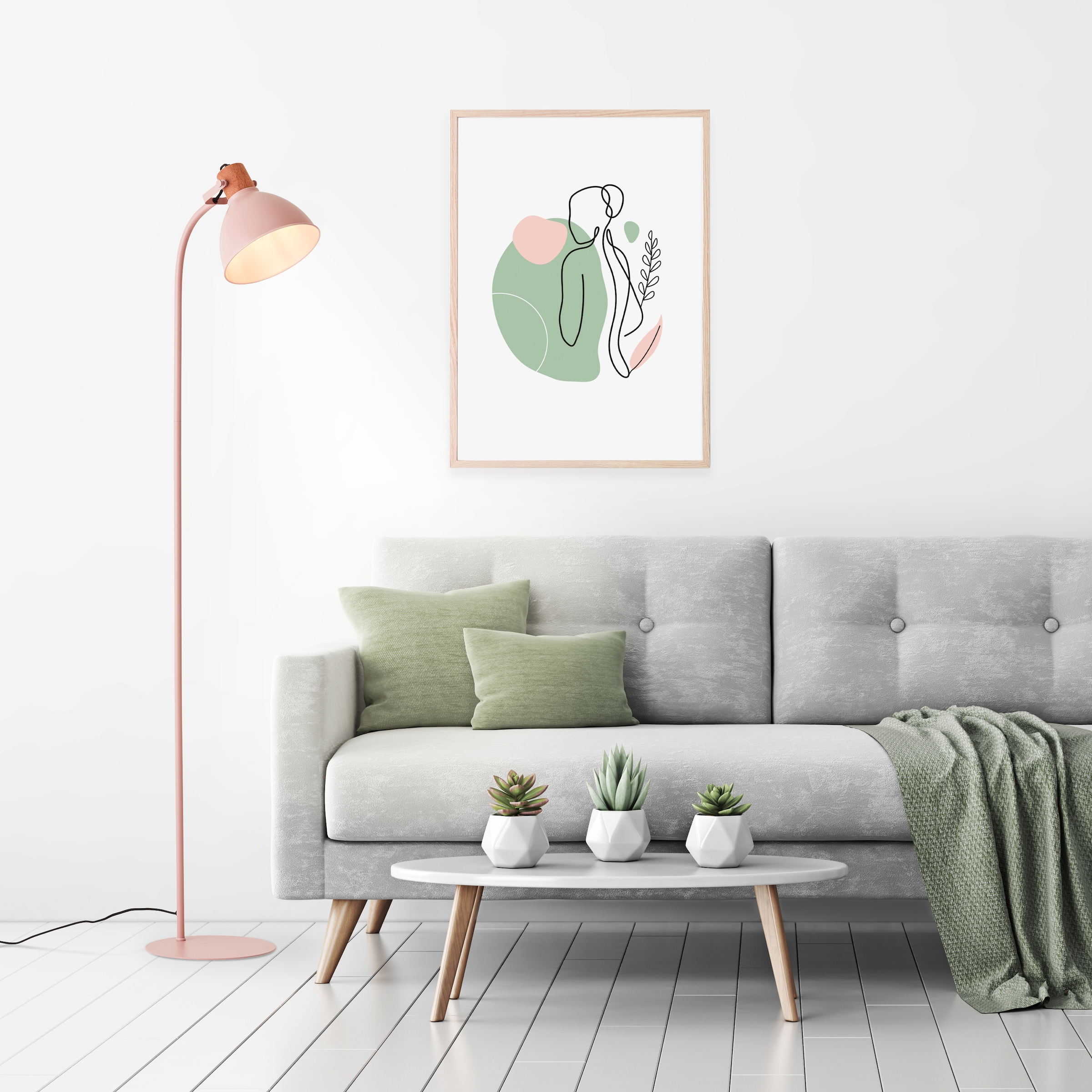 Brilliant Stehlampe »Erena«, 1 flammig, Leuchtmittel E27 | ohne Leuchtmittel, Höhe 150 cm, E27, Metall/Holz