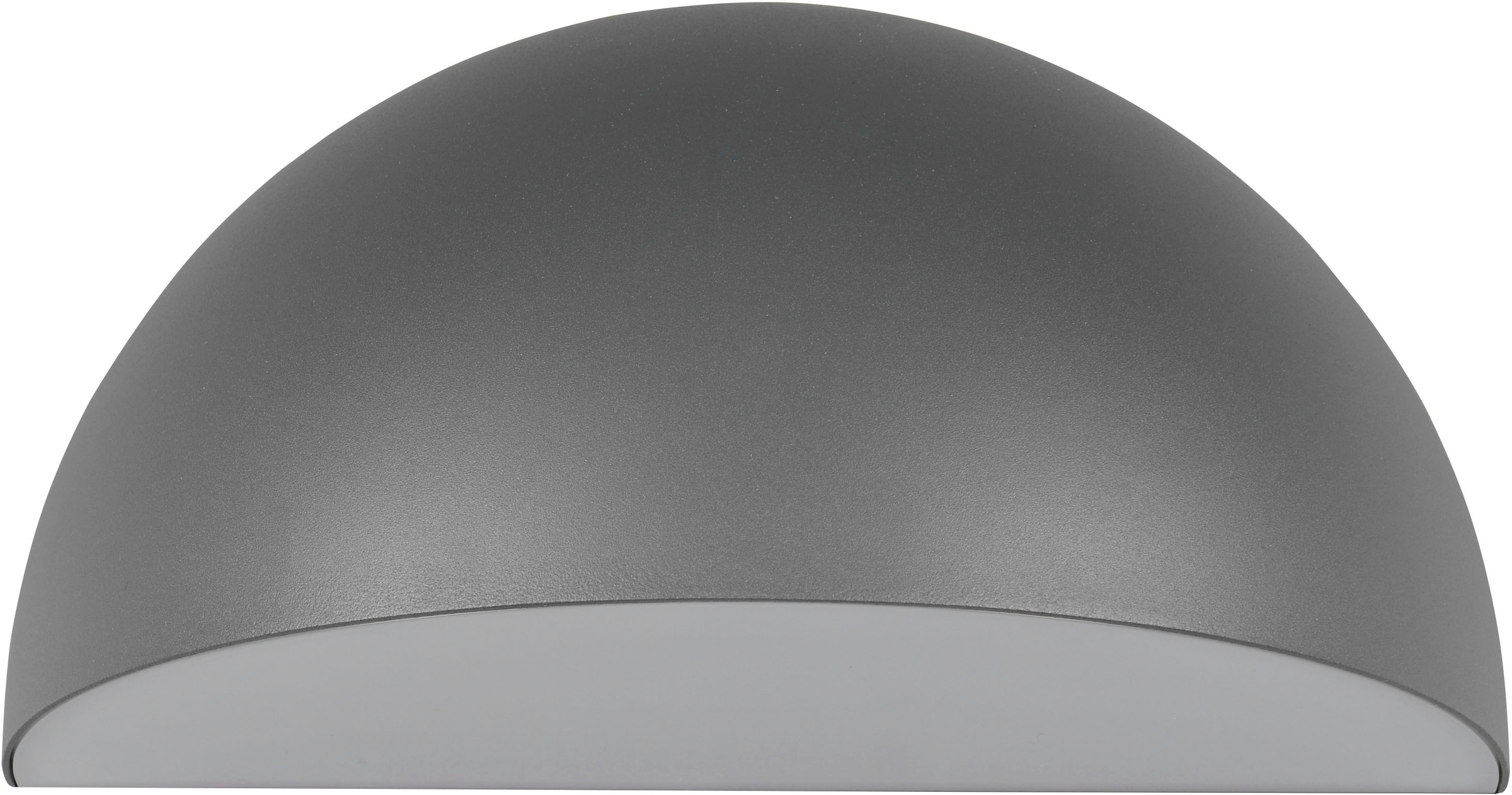 TRIO Leuchten Außen-Wandleuchte »MAAS, Hauswand Leuchte Downlight kugelförmig Metall Aluminium IP44«, 1 flammig, Leuchtmittel E27 | Leuchtmittel wechselbar, exkl 1x E27 max 10W, Breite 27cm Höhe 14cm, Leuchtmittel wechselbar