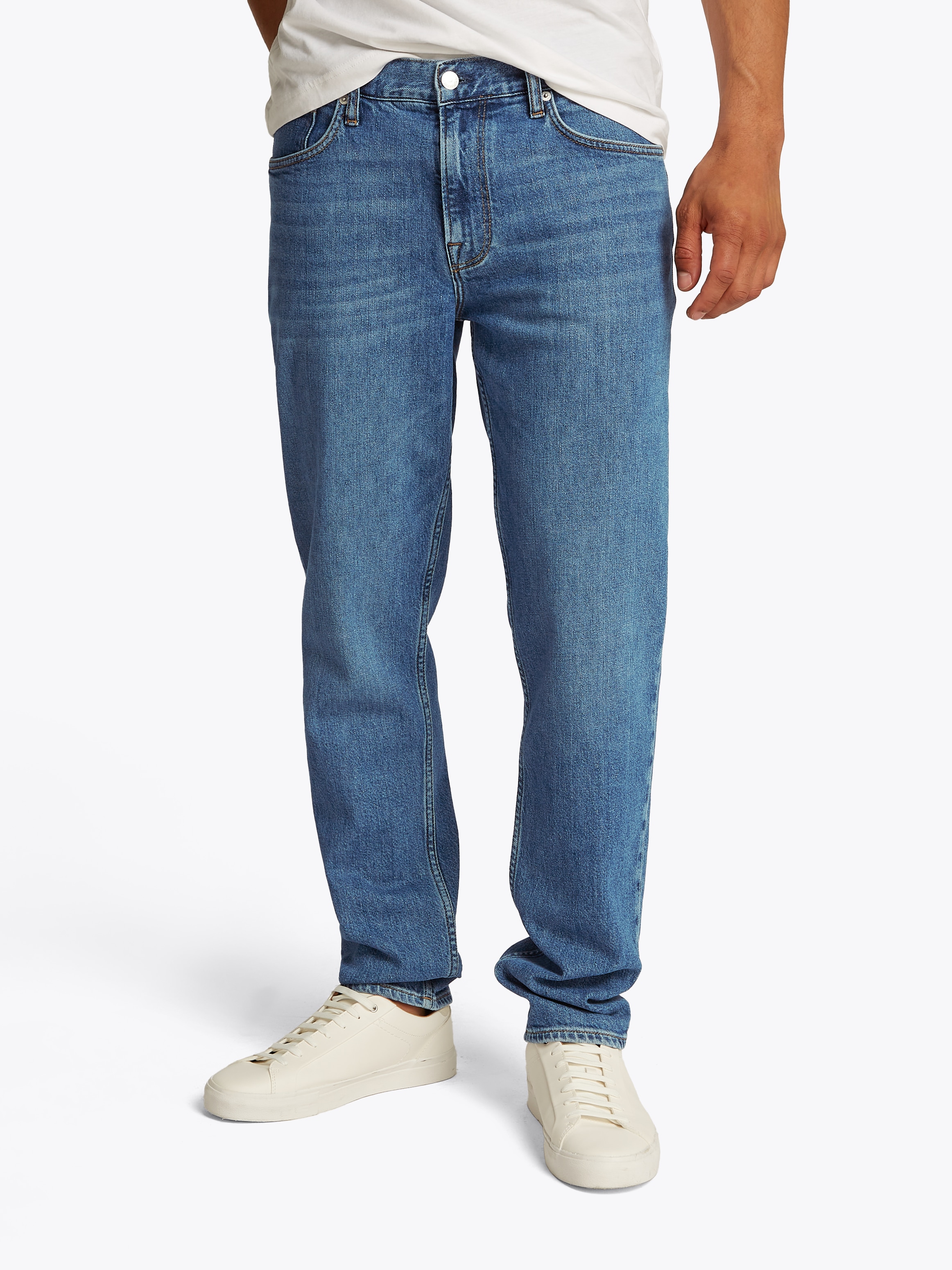 Tommy Hilfiger Tapered-fit-Jeans "TAPERED HARLEM STR TREVOR GREY", in grauer Waschung