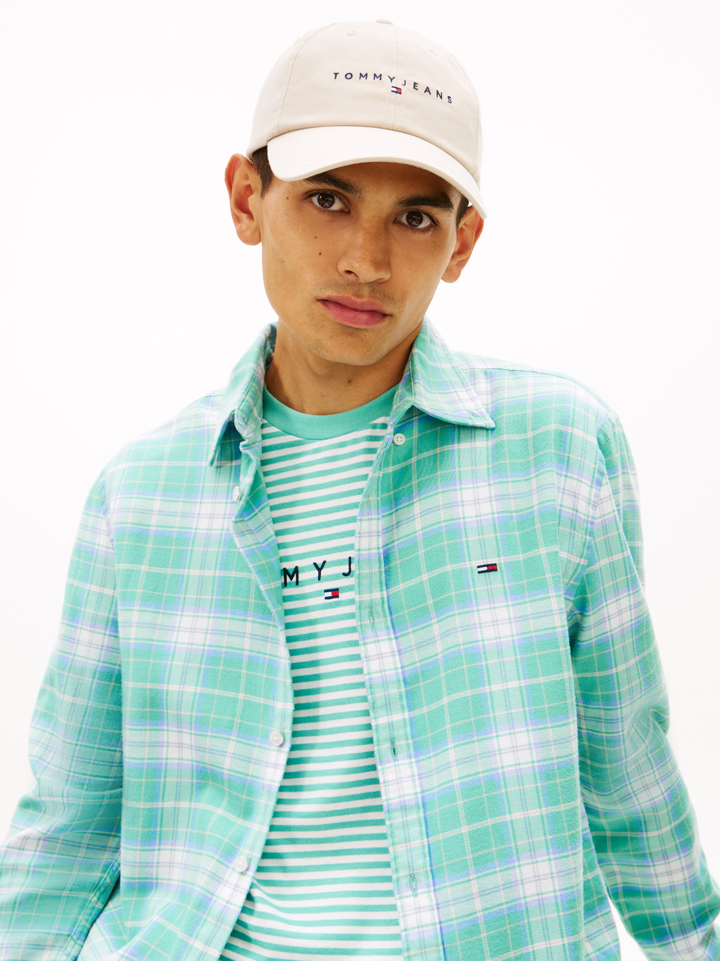 Tommy Jeans "TJM LINEAR LOGO CAP" UNISEX Klemmverschluss, große Logosticker günstig online kaufen