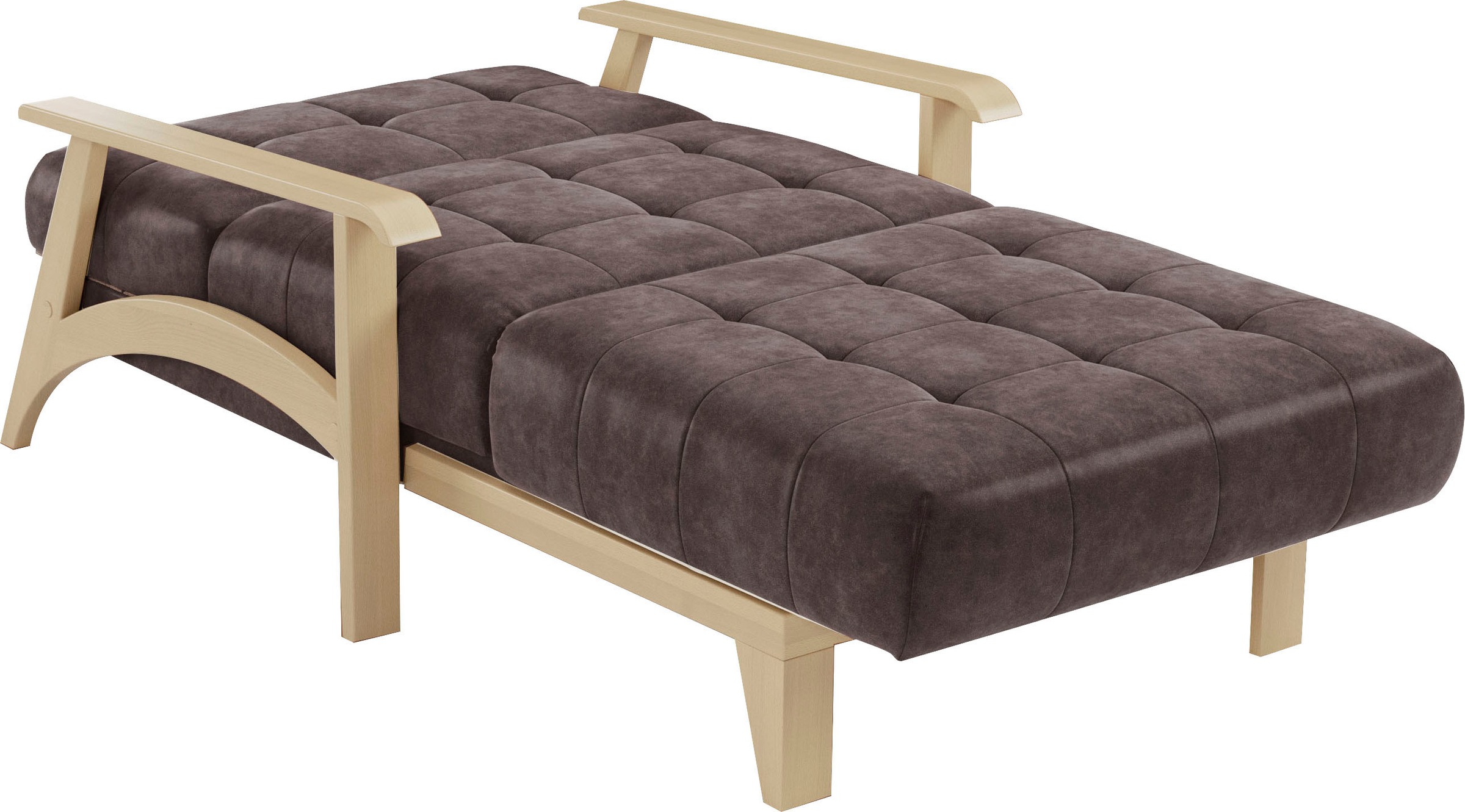 sit&more Recamiere »Billund«, Armlehnen aus Buchenholz in natur, verschiedene Bezüge und Farben