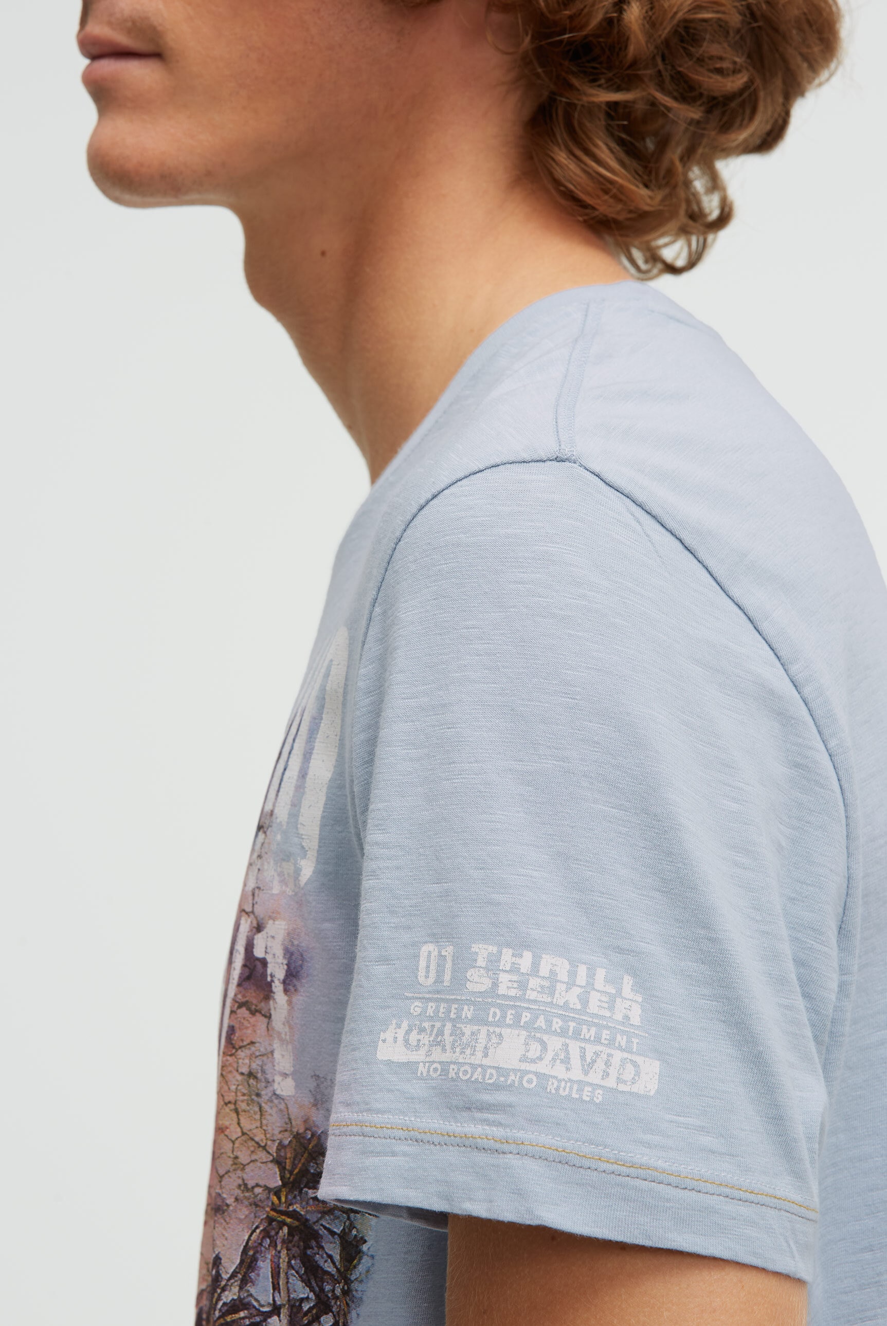 CAMP DAVID Rundhalsshirt aus Baumwolle