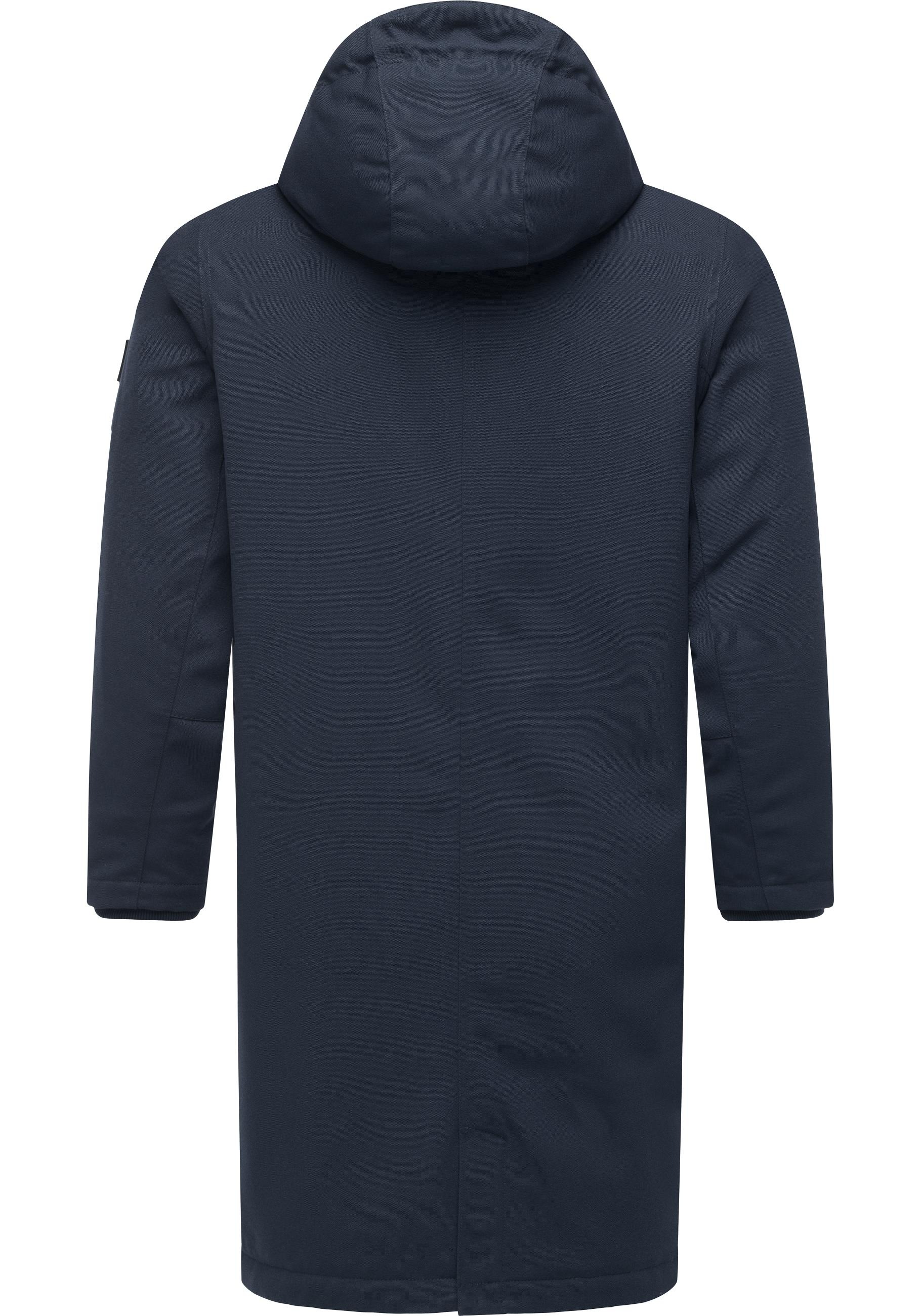 Ragwear Mr Them Long Coat Dark Blue M 2