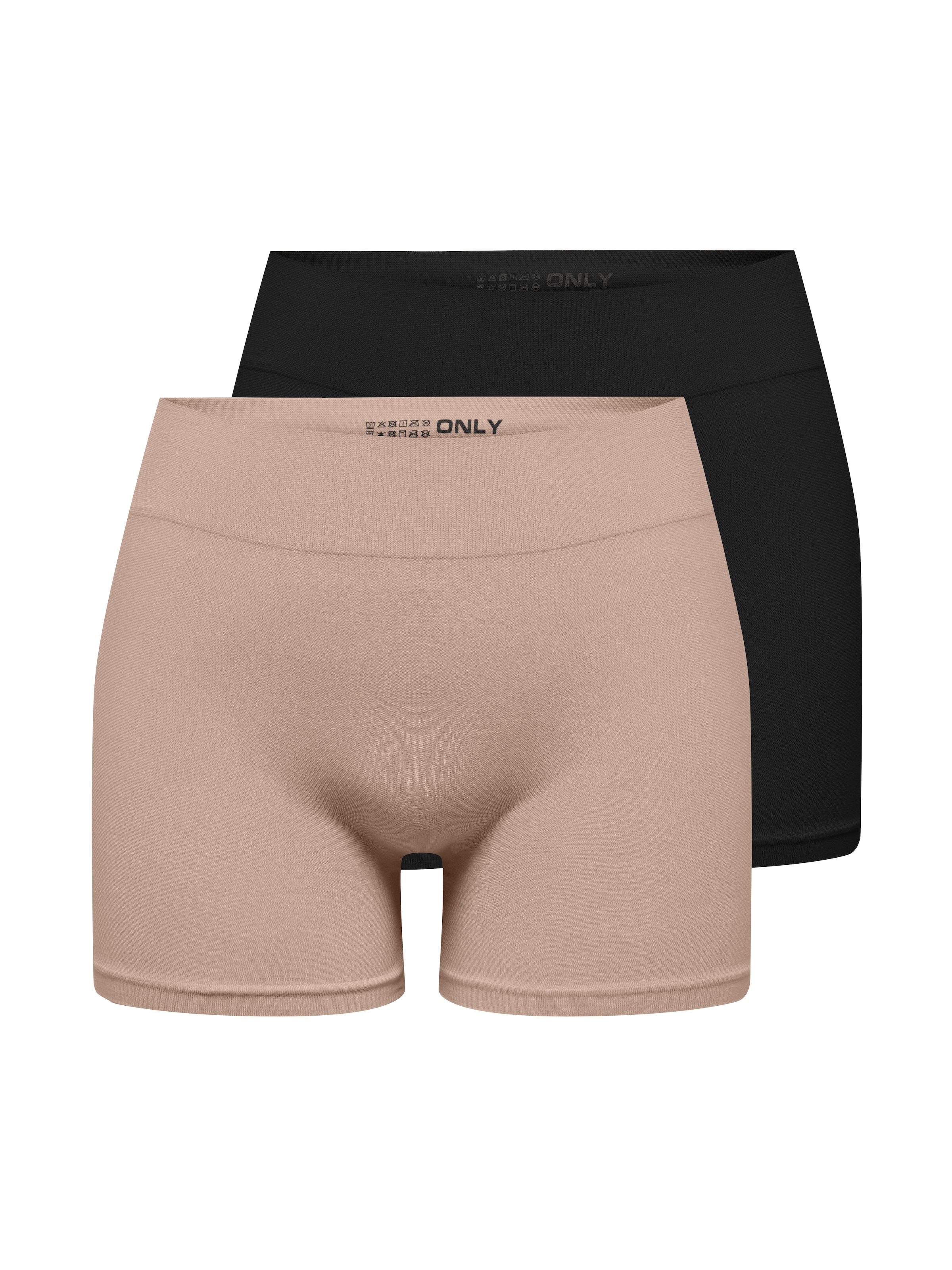 ONLY Hotpants "ONLVICKY S-LESS MINI SHORTS 2-PACK", (Packung, 2 tlg.)